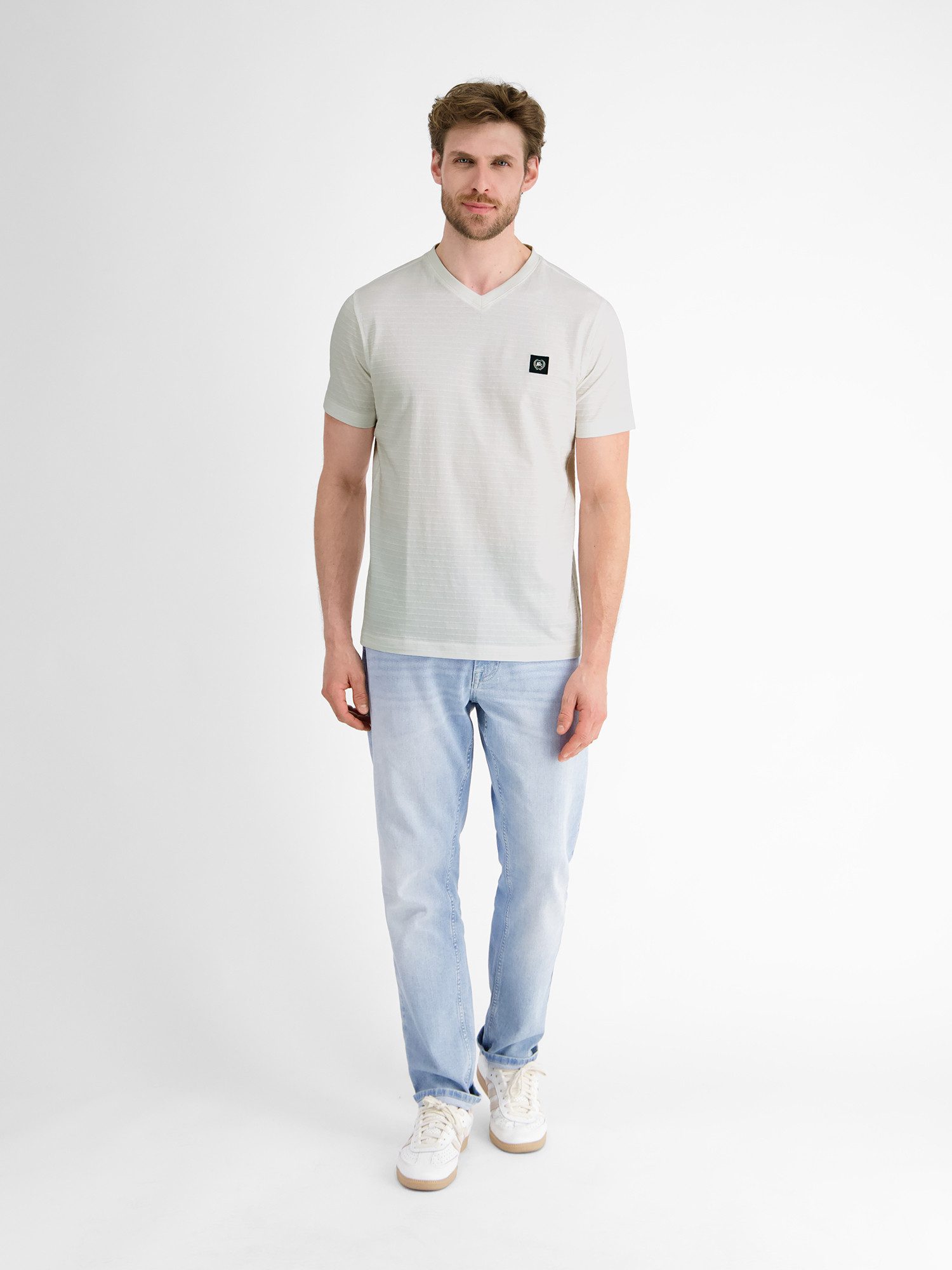 Lerros T-shirt LERROS heren T-shirt met V-hals