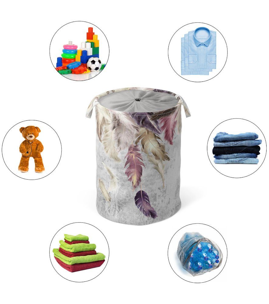 Sanilo Wasmand Veren volle kleuren, fluweelzacht oppervlak, met deksel