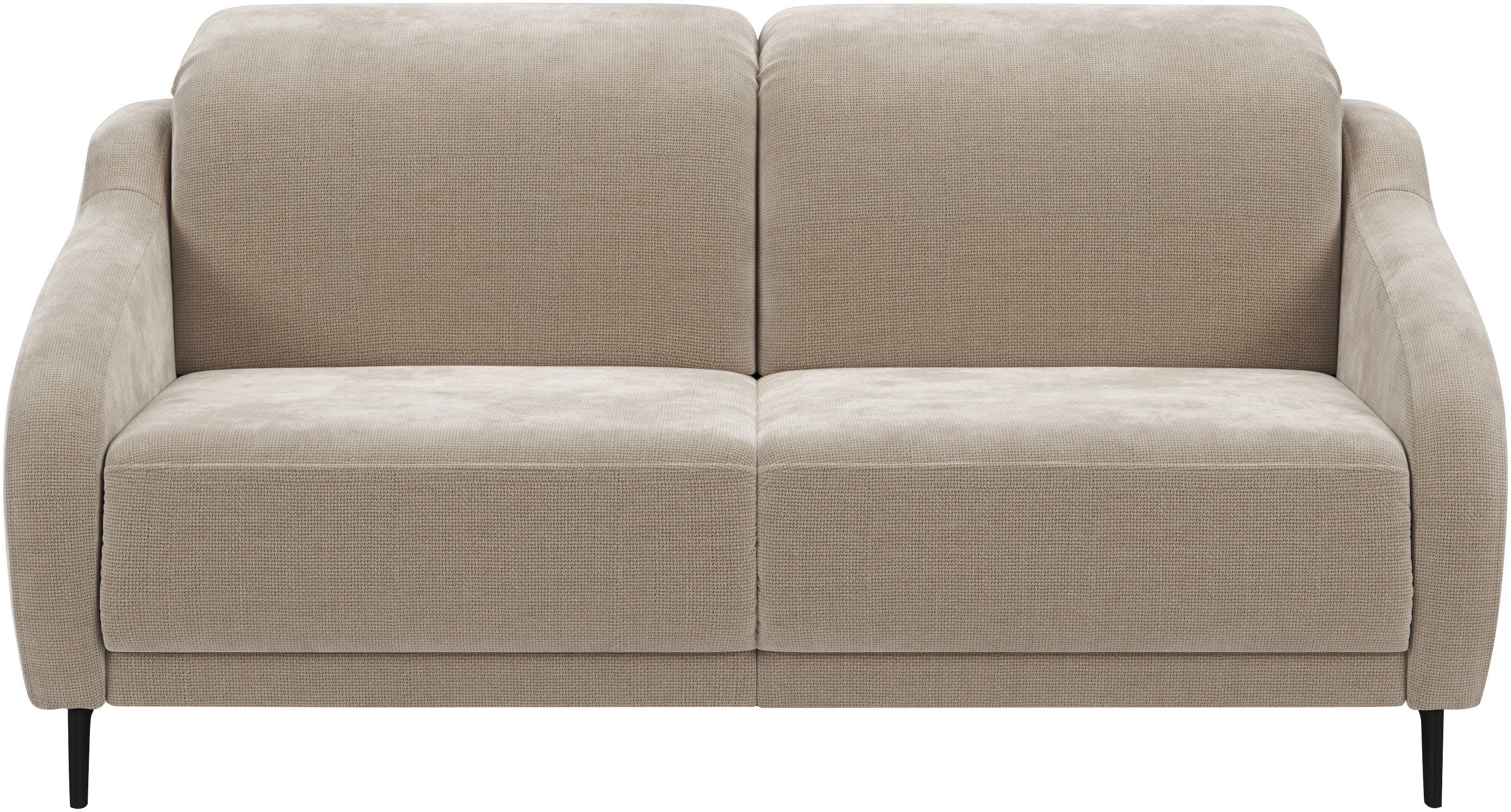 sit&more 2,5-zits Blues naar keuze met klaptafel en usb beige, 2-zitsbanken, Incl.hoofdsteunverstelling-met TV-functie aan beide zijden gemotoriseerd