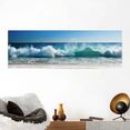 reinders! poster stormachtige golven zee - strandafbeeldingen - water - vakantie (1 stuk) blauw