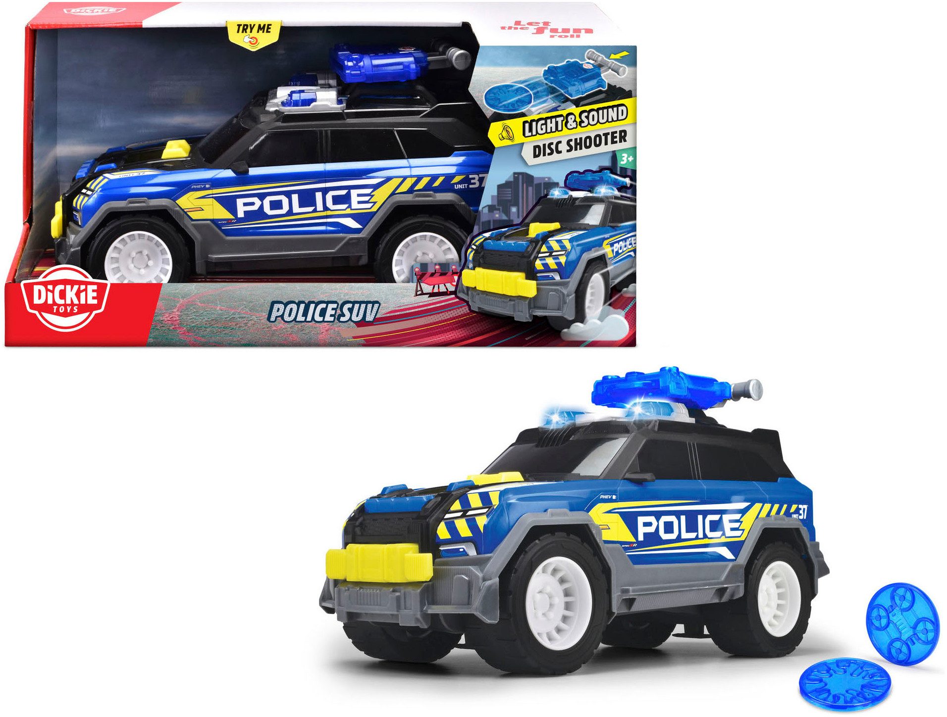 Dickie Toys Politie speelgoed Police SUV met licht en geluid