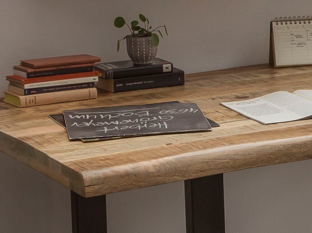 SIT Tafel met hout trendy glijdersframe