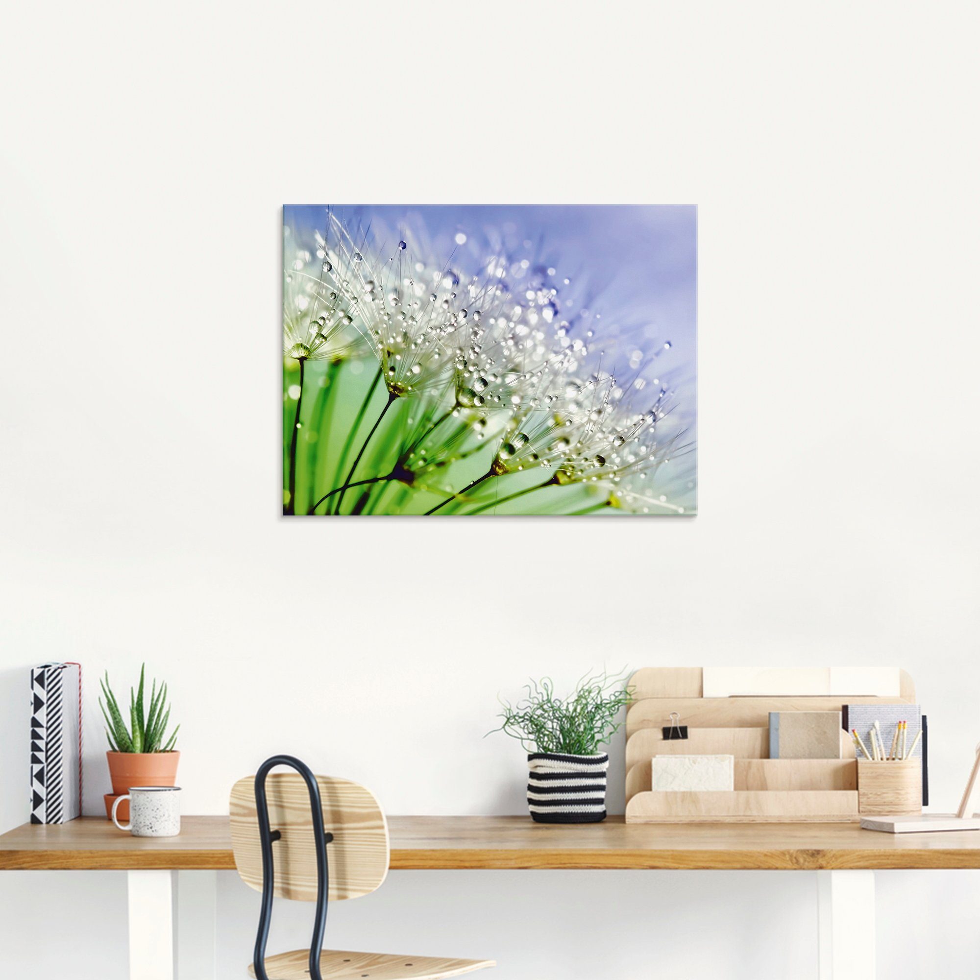 Artland Print op glas Glinsterende pluizenbol