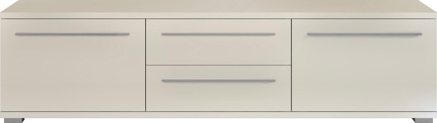 Places of Style Tv-meubel Piano TV-kast in breedte 165 of 180 cm met soft-close functie Hoogglans UV-gelakt, Br 180 cm met verschillende deur- en ladeafmetingen
