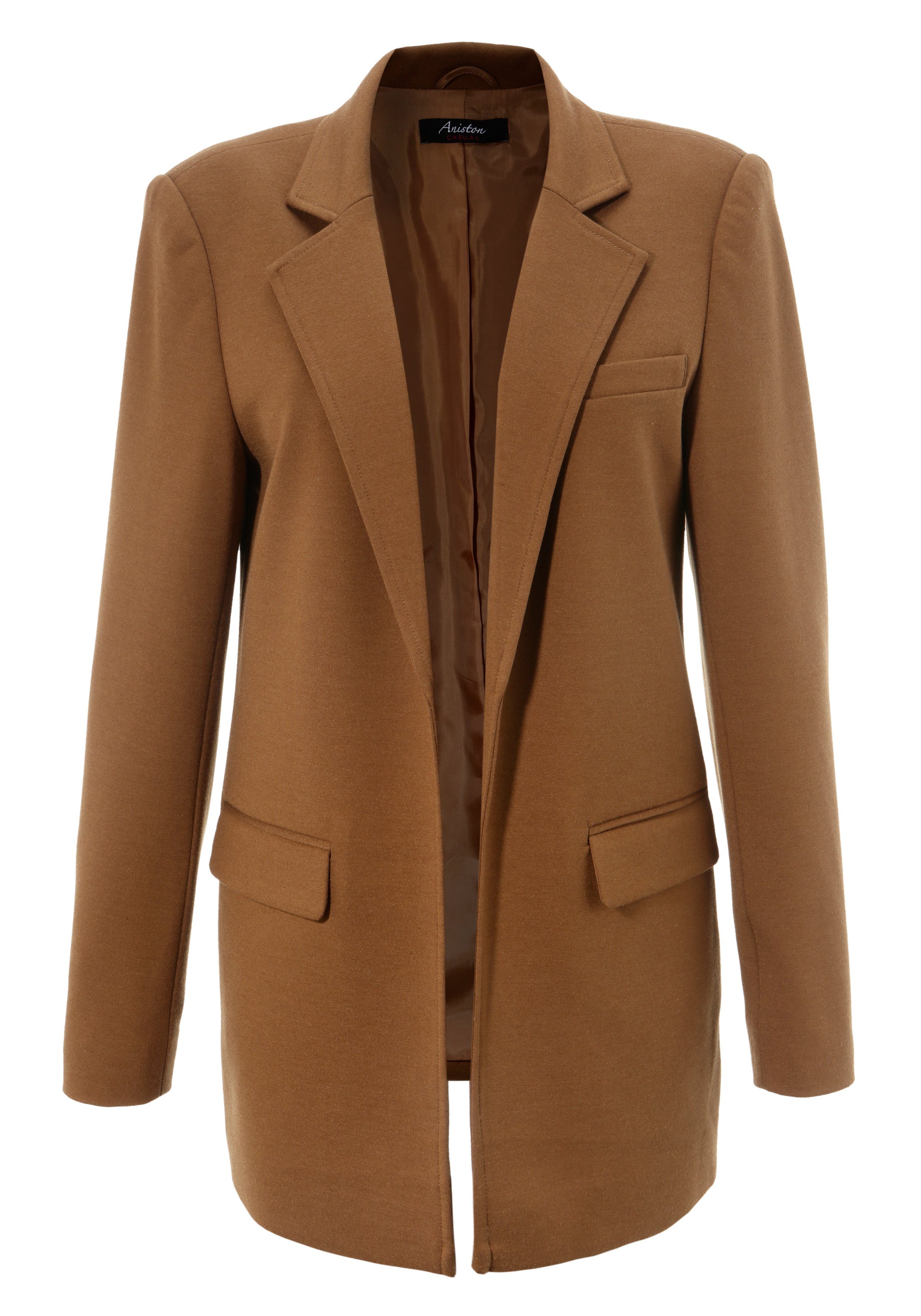 Aniston CASUAL Lange blazer met reverskraag