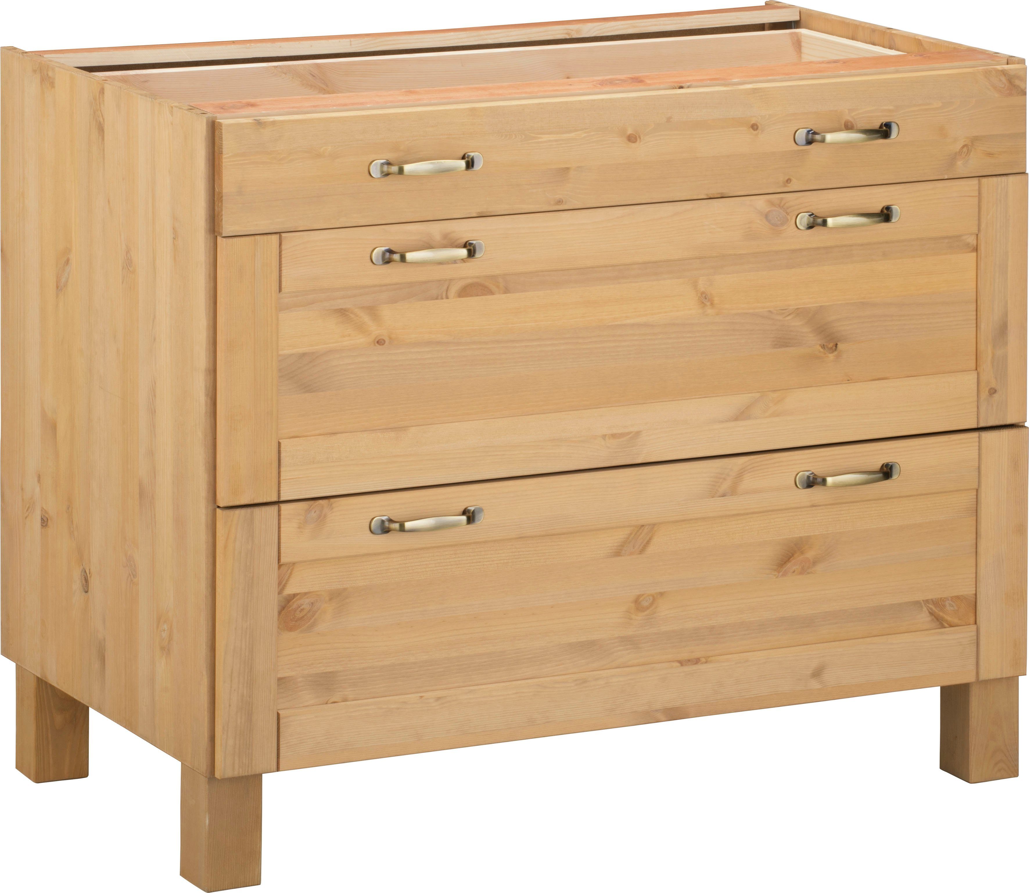 Home affaire Onderkast Alby Breedte 100 cm, 3 laden