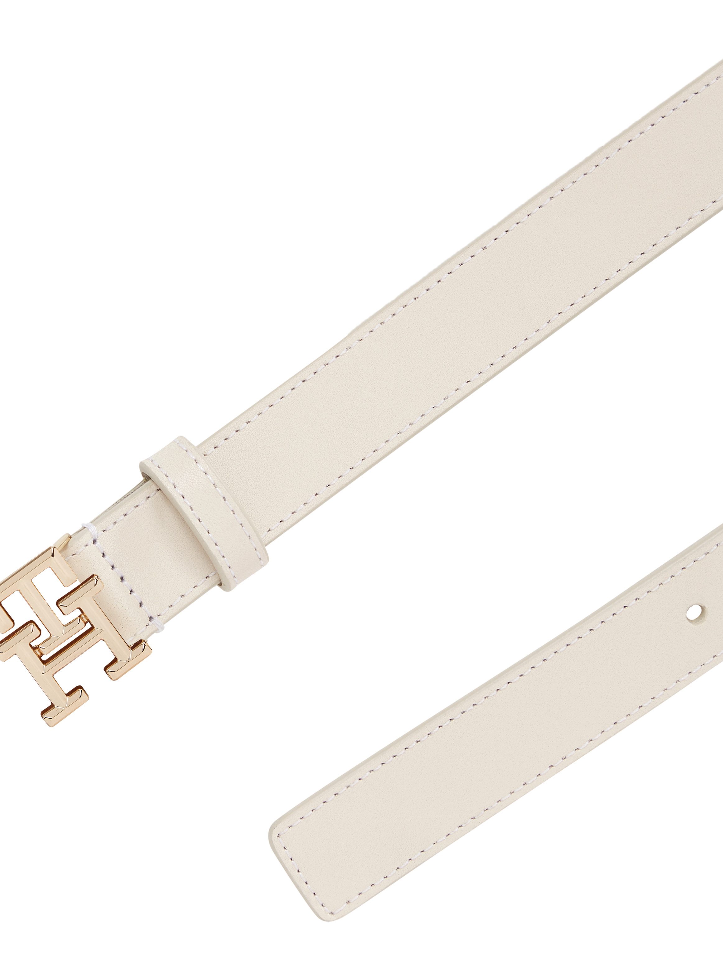 Tommy Hilfiger Leren riem TH LOGO 2.5 Elegante riem met TH-logo gesp