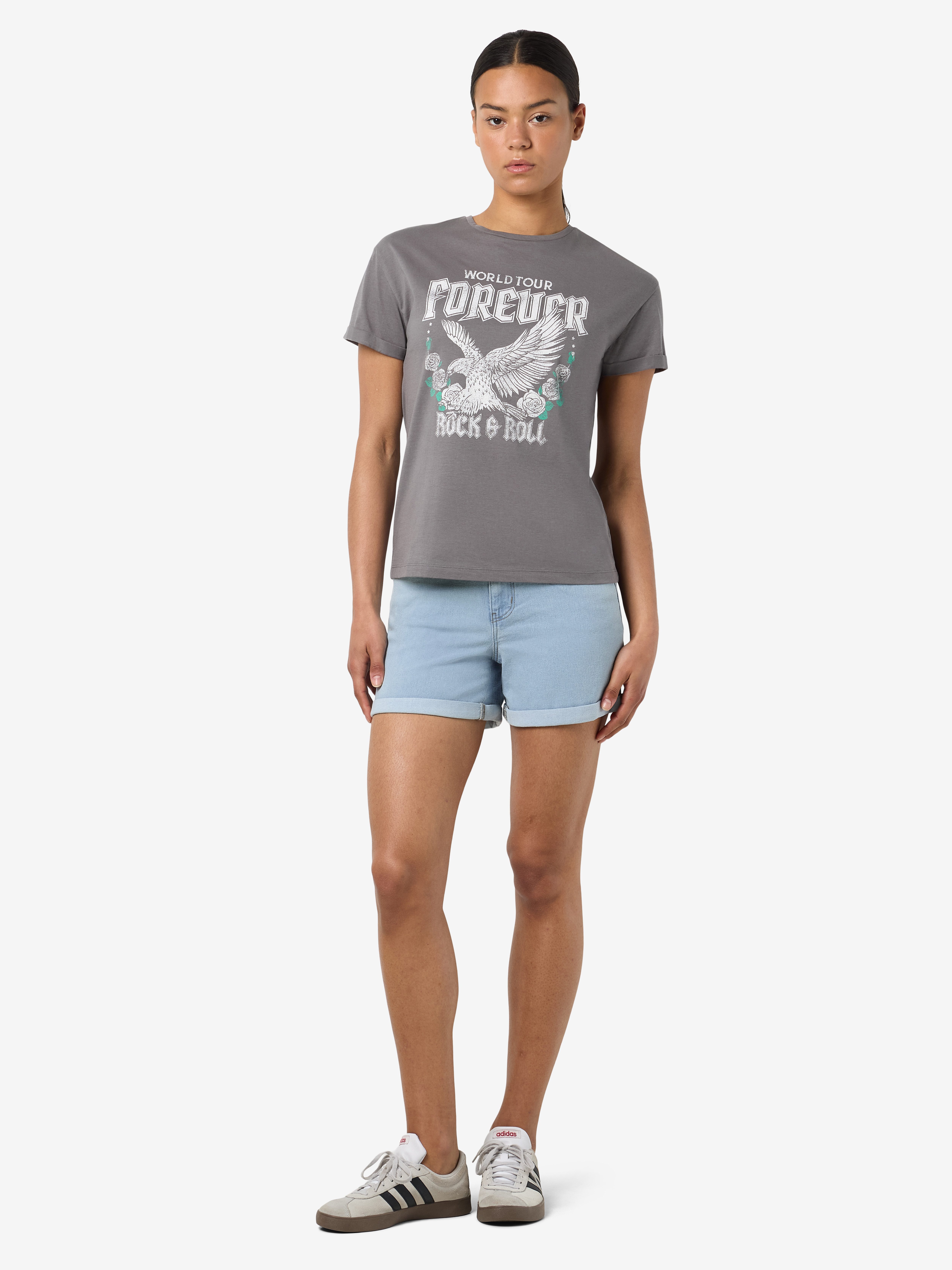 Noisy may Shirt met korte mouwen NMBRANDY FRONTPRINT S/S TOP JRS NOOS