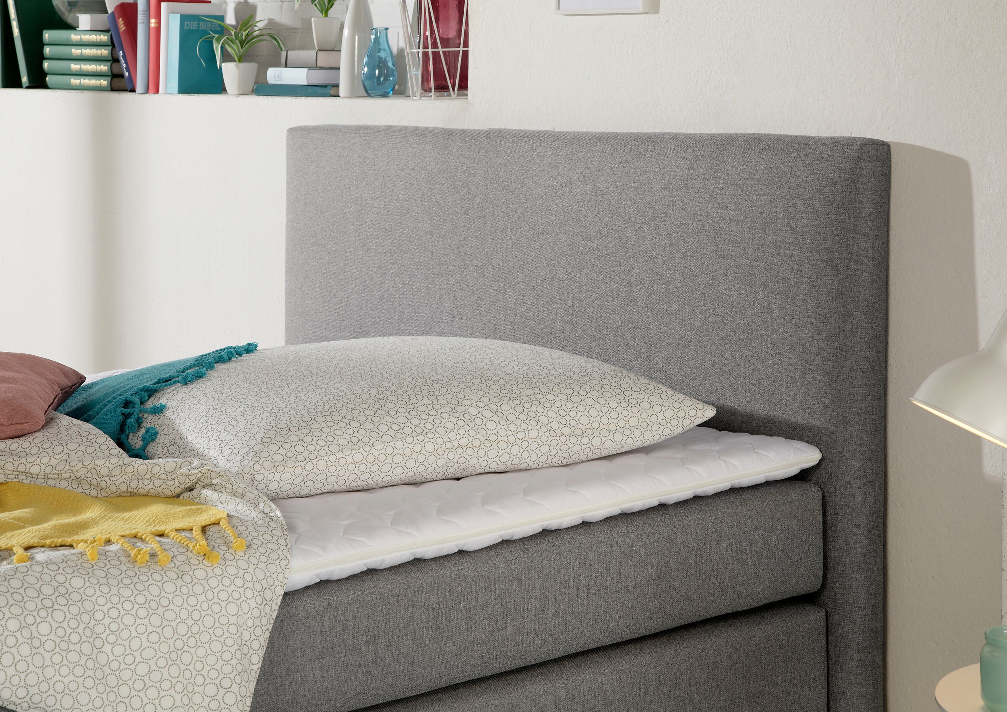 INOSIGN Boxspring Eliana incl. topmatras, in 4 breedten, 3 matrassoorten en 2 hardheden