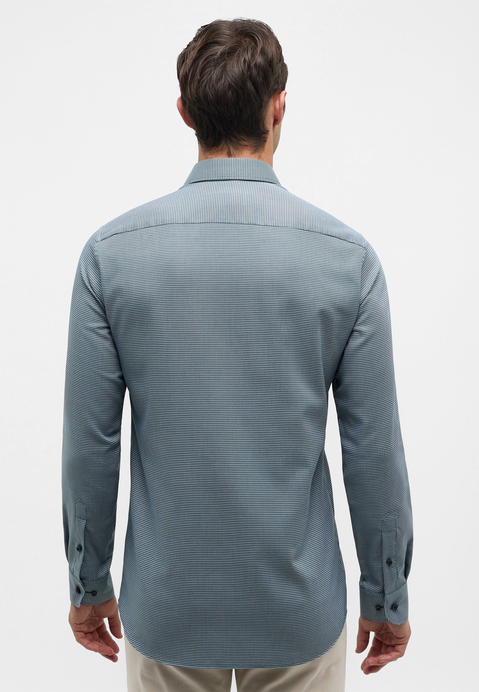 Eterna Overhemd met lange mouwen Slim fit NON IRON (strijkvrij)