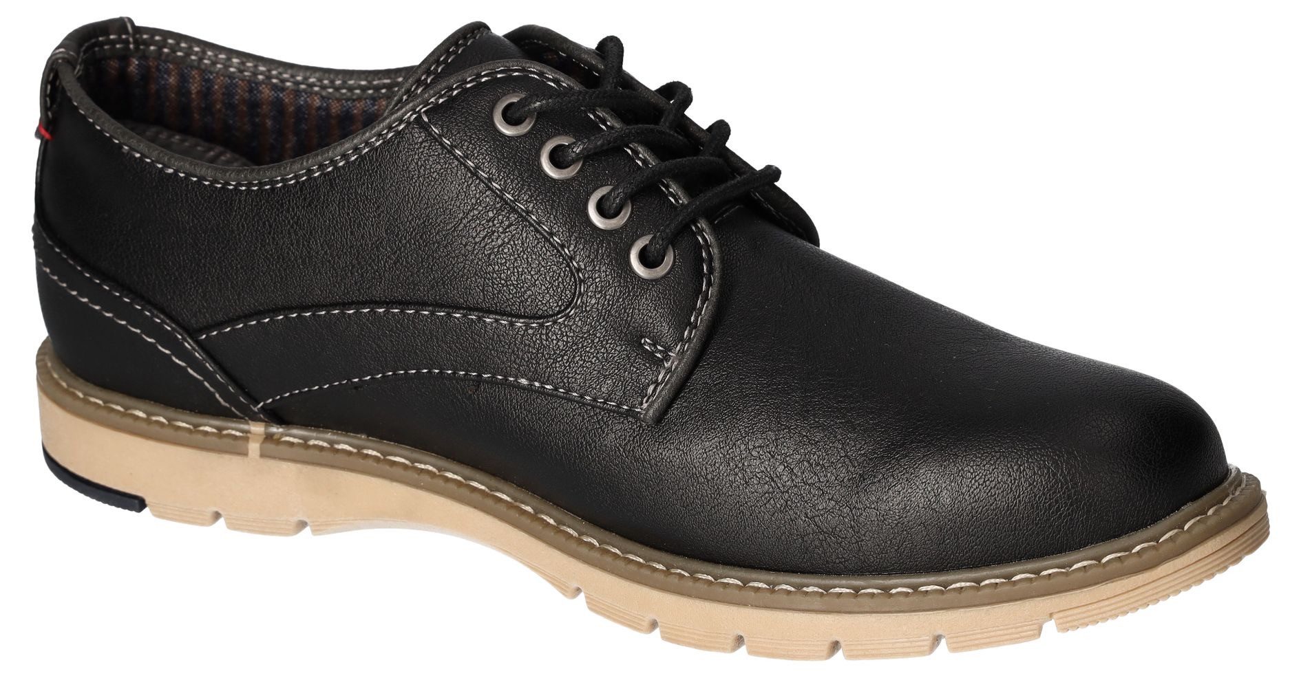 Mustang Shoes Veterschoenen , vrijetijdsschoen, lage schoen, veterschoen met logo-opdruk
