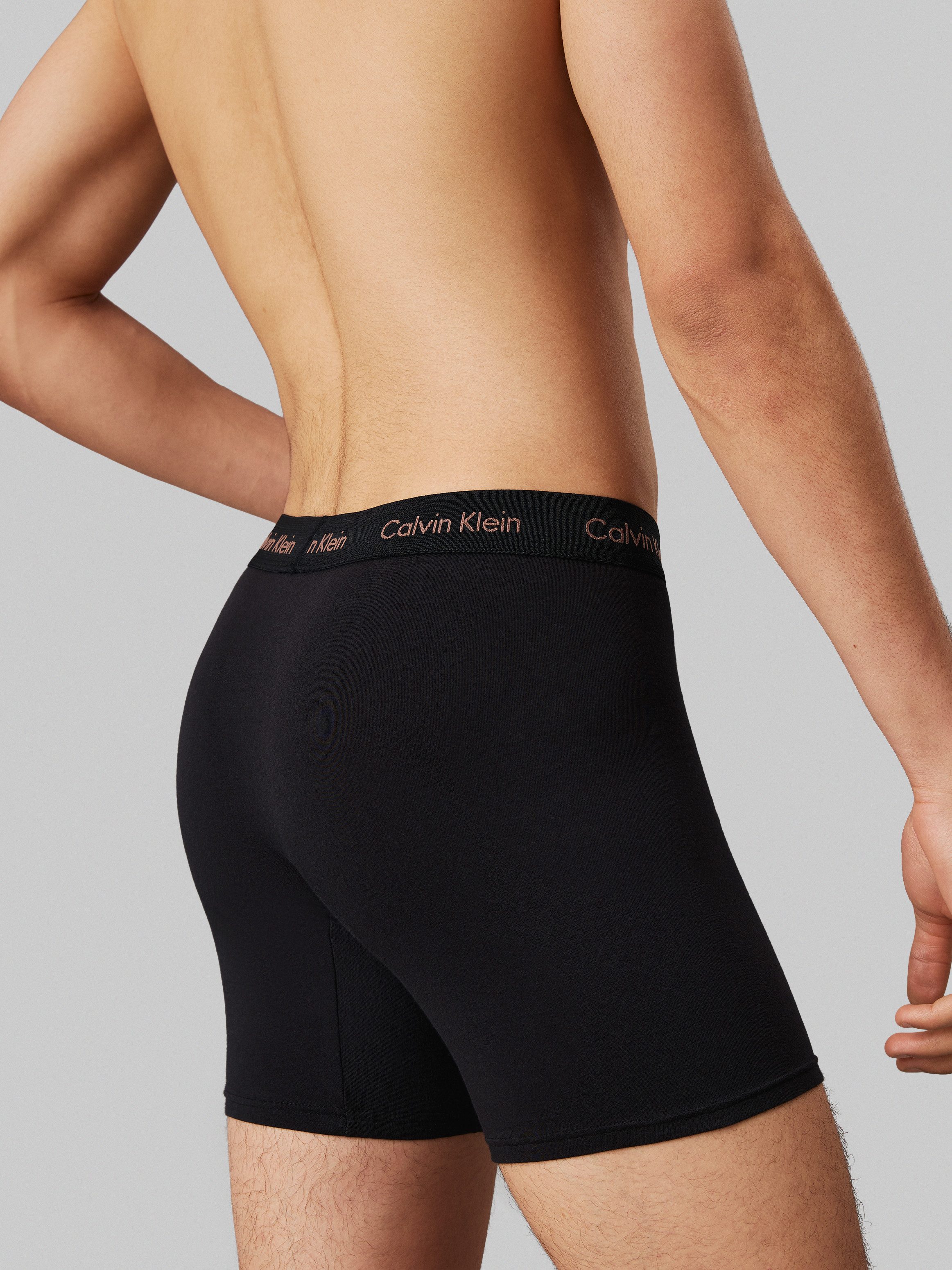 Calvin Klein Boxershort CK lange boxer met langere pijpen (set 3 stuks)