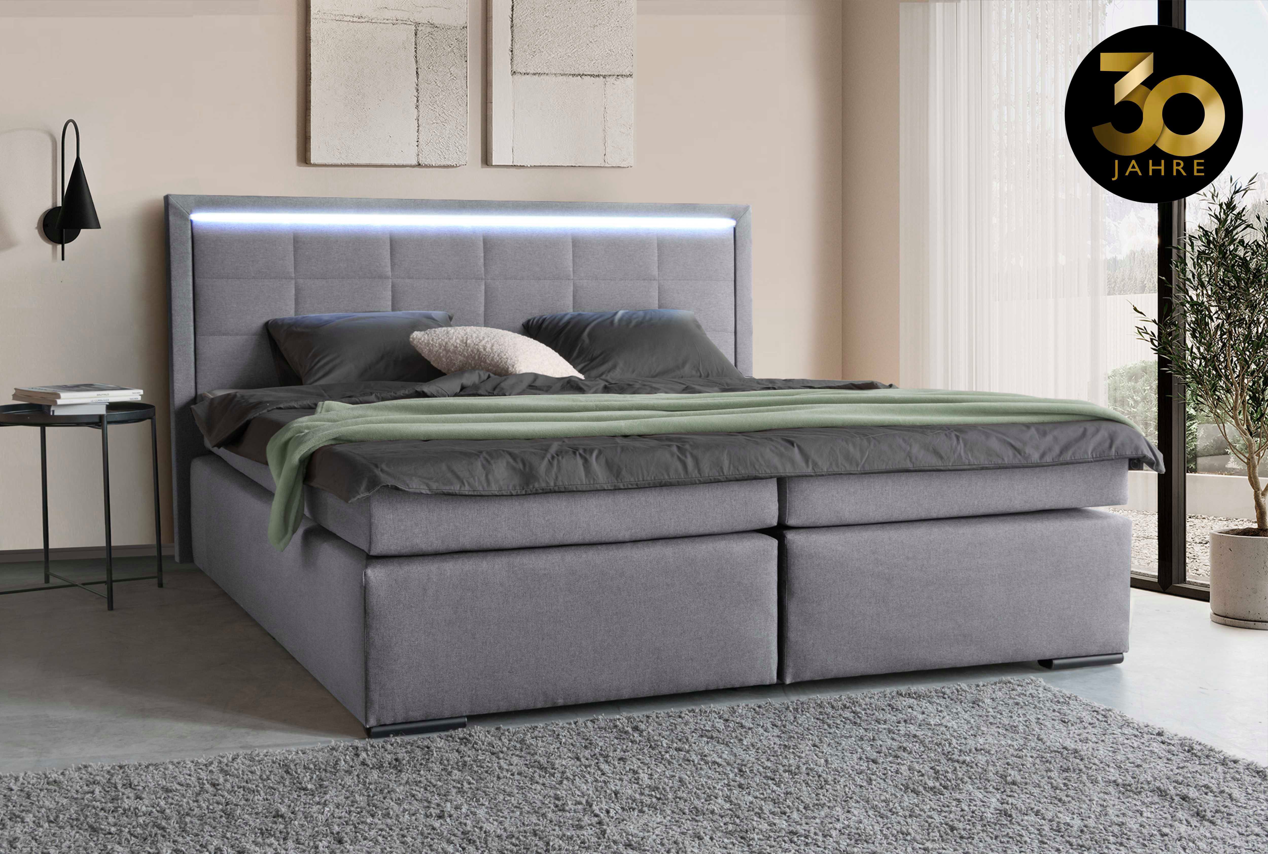 COLLECTION AB Boxspring 30 jaar jubileummodel Athena in h2,h3 & h4, incl. led-lijst