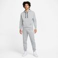 nike sportswear trainingspak sport essential men's fleece hooded track suit (set, 2-delig) grijs