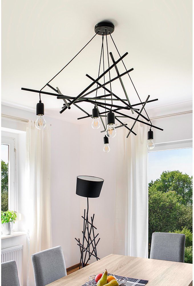 SPOT Light Staande lamp GLENN van metaal, met flexibele stoffen kap, origineel design