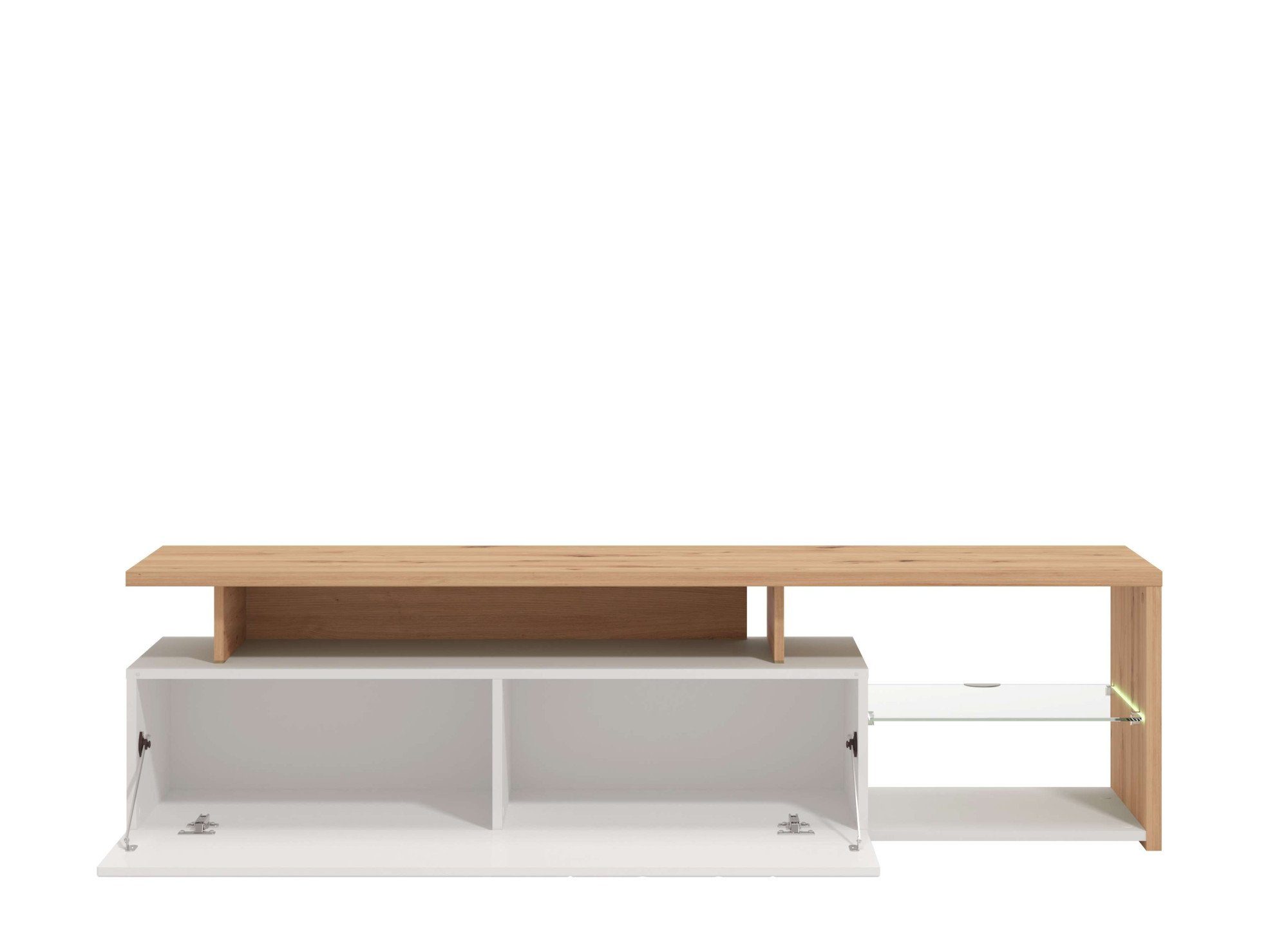 INOSIGN Tv-meubel Arctic TV-Board TV-kast, Br. 170 cm, met en zonder LED-verlichting, front met frezing