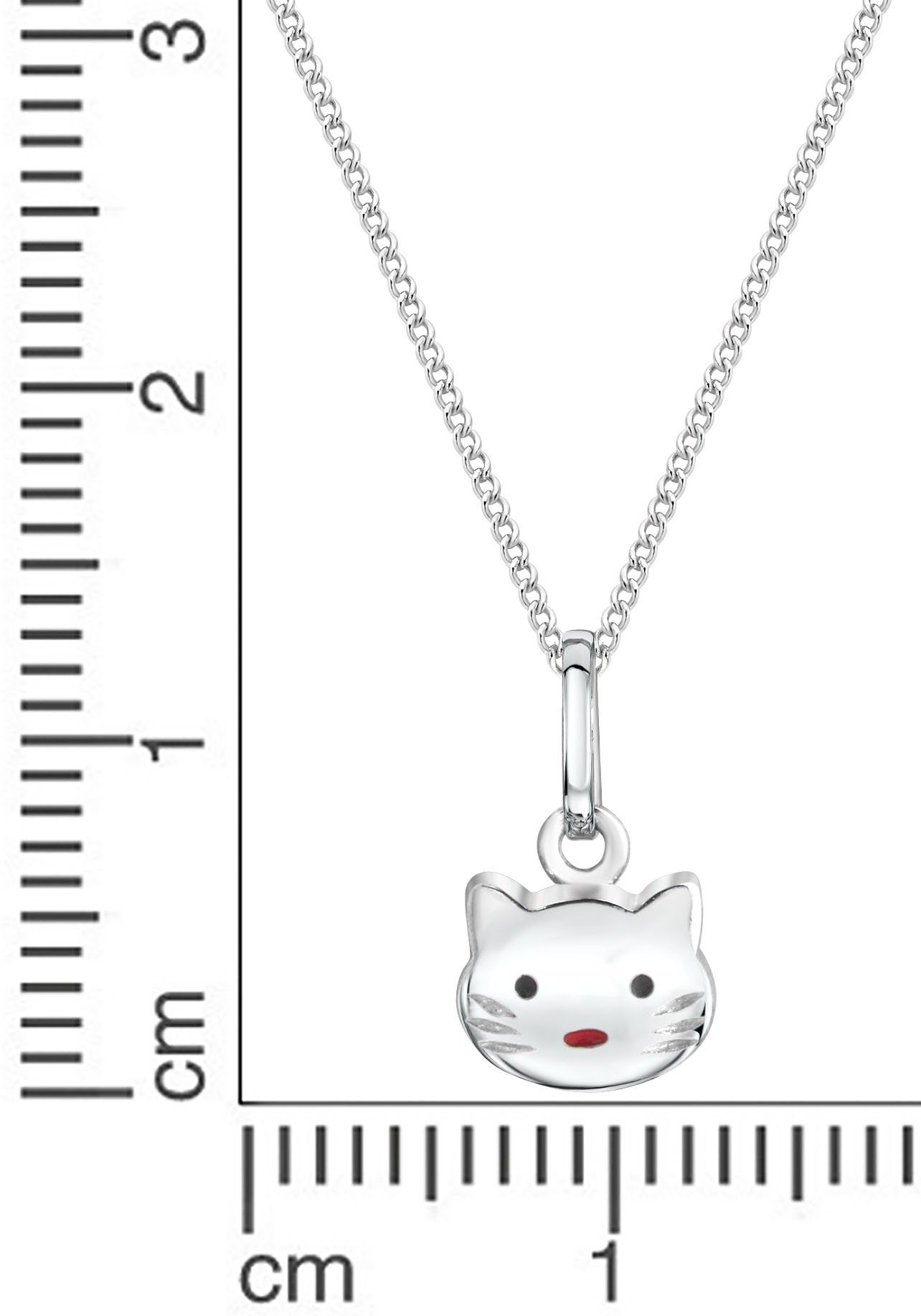 Firetti Ketting met hanger Sieraad cadeau zilver 925 halssieraad halsketting panzerketting kat