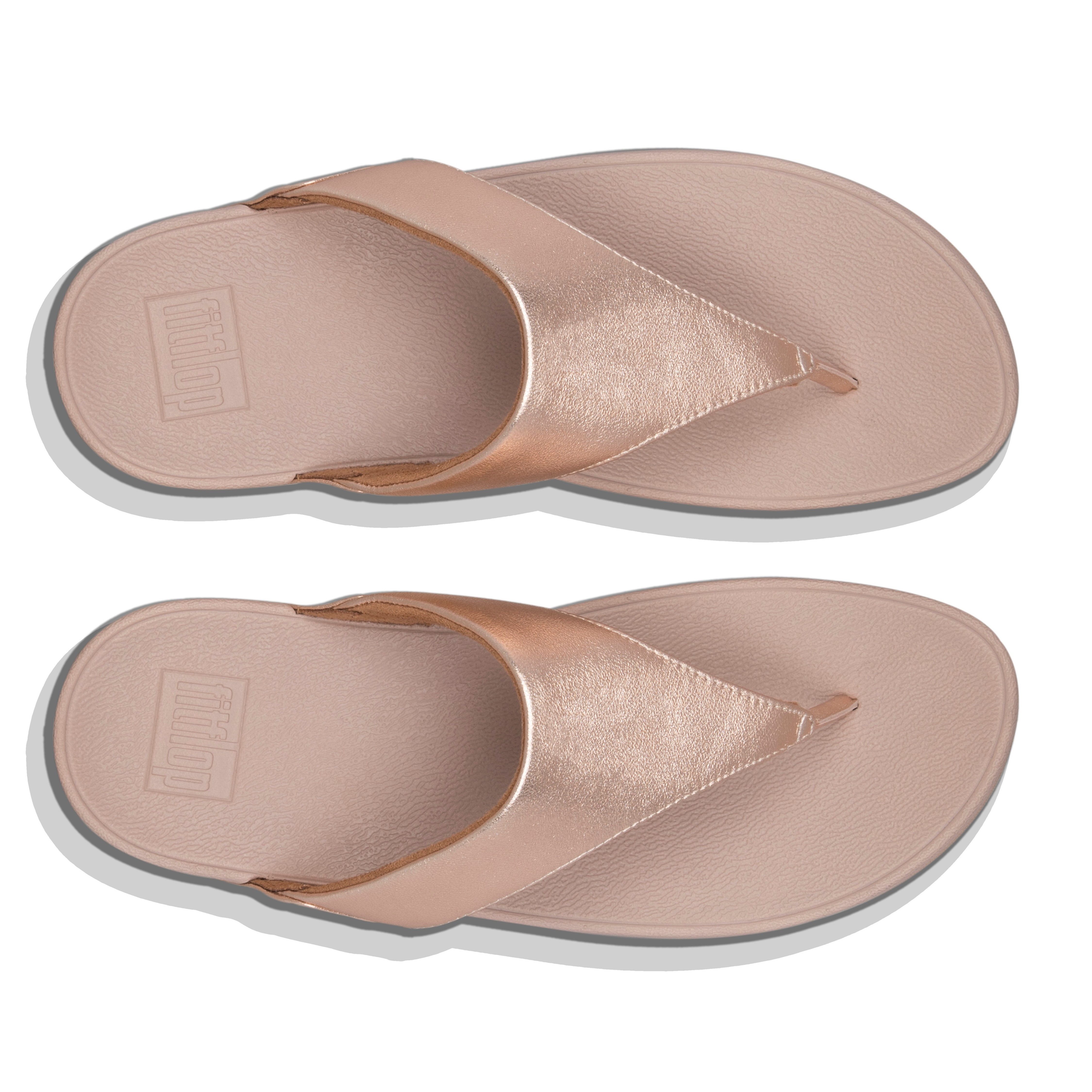 Fitflop Dianets LULU LEATHER TOEPOST , pool slides, pantoffel, badeschoen met sleehak