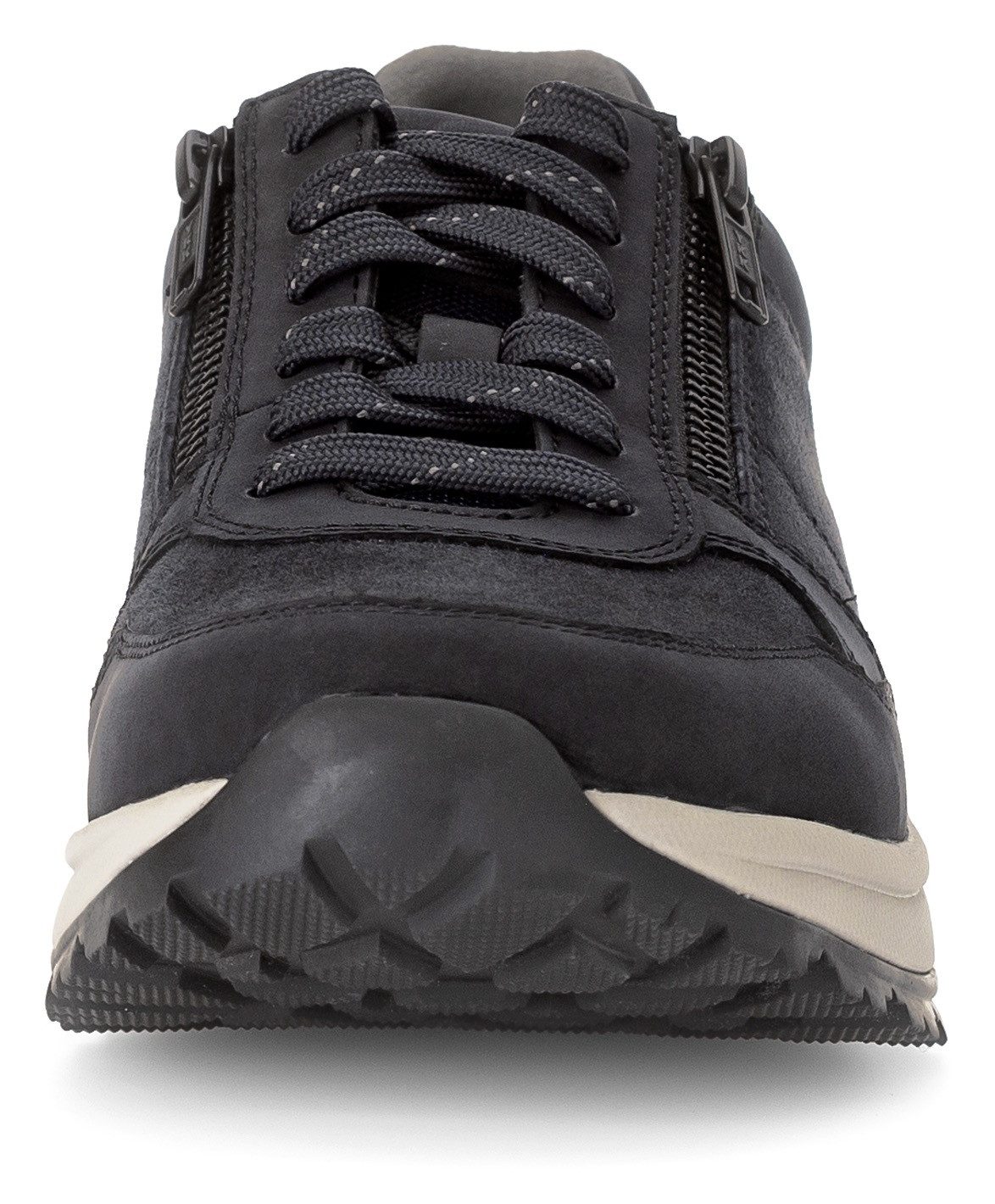 Gabor Rollingsoft Sneakers met sleehak , comfort schoen, veterschoen, lage schoen in breedte g 1/2 (= breed)