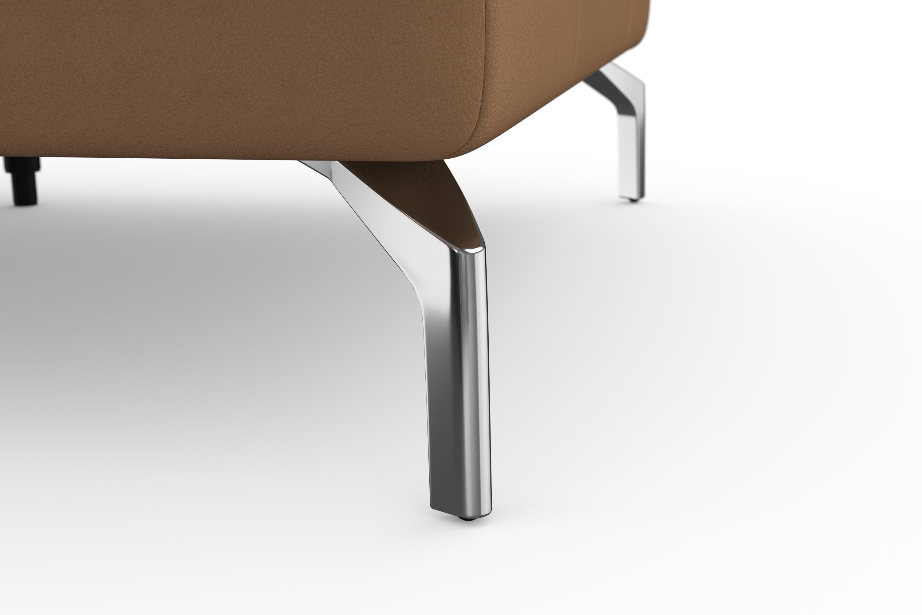sit&more Hoekbank Bendigo L-vorm inclusief zitdiepteverstelling, bodemvrijheid 15 cm, in 2 pootkleuren