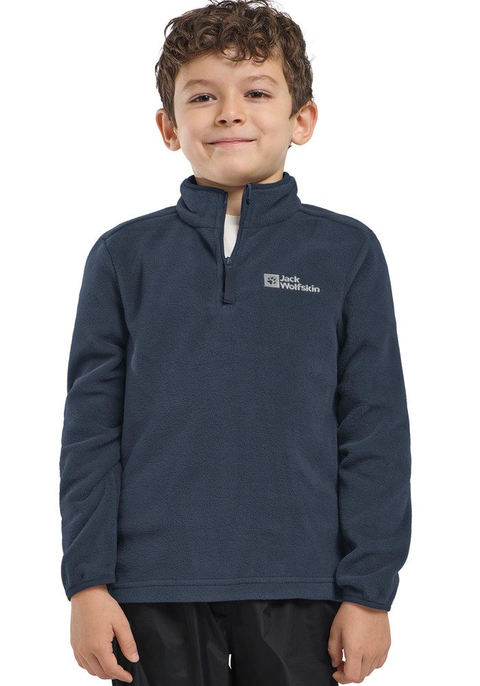 Jack Wolfskin Trui met staande kraag TAUNUS HALFZIP K eenvoudige temperatuurregeling