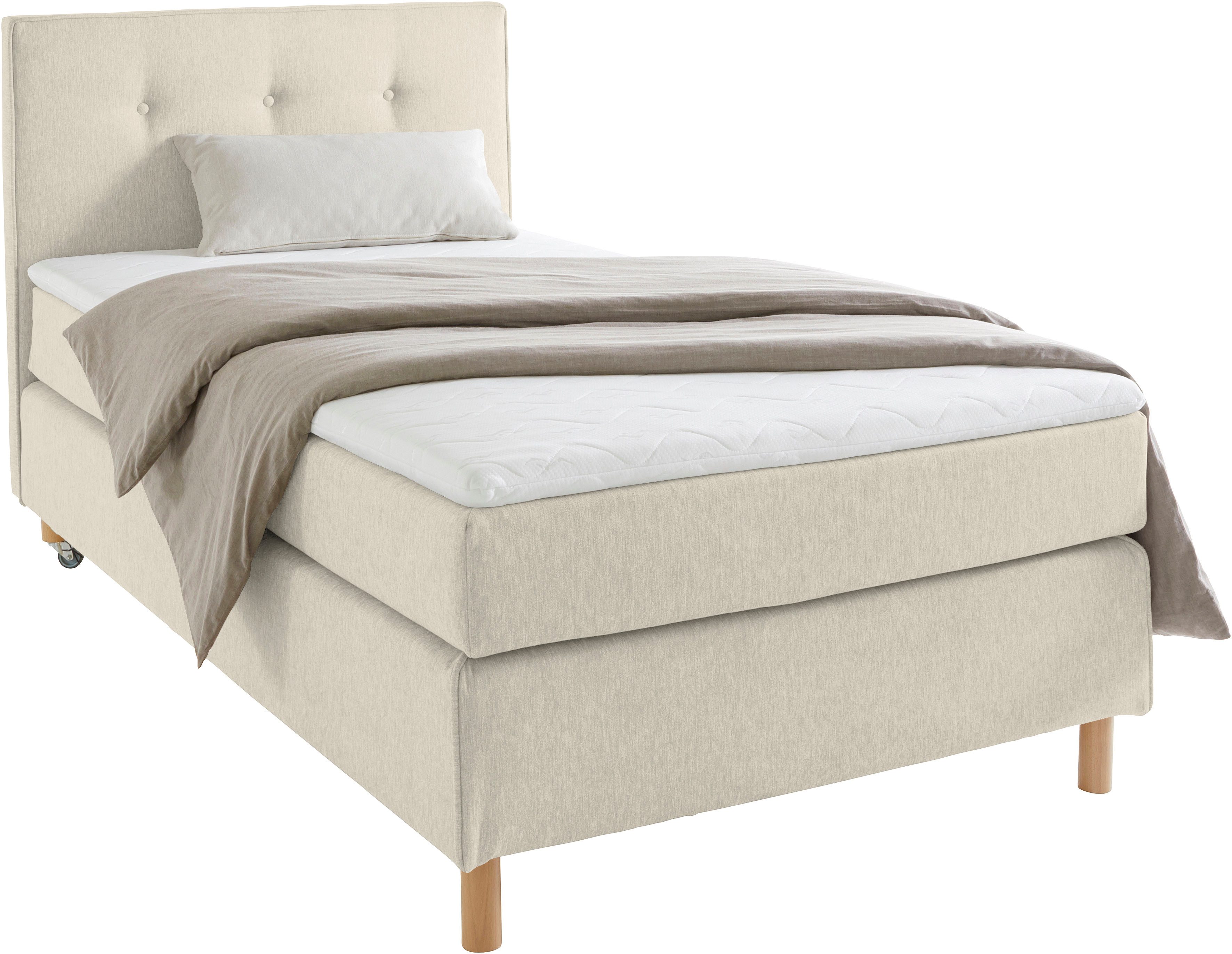 Home affaire Boxspring Heimatblick 100x200cm naar wens uitbreidbaar naar dubbel- en familiebest