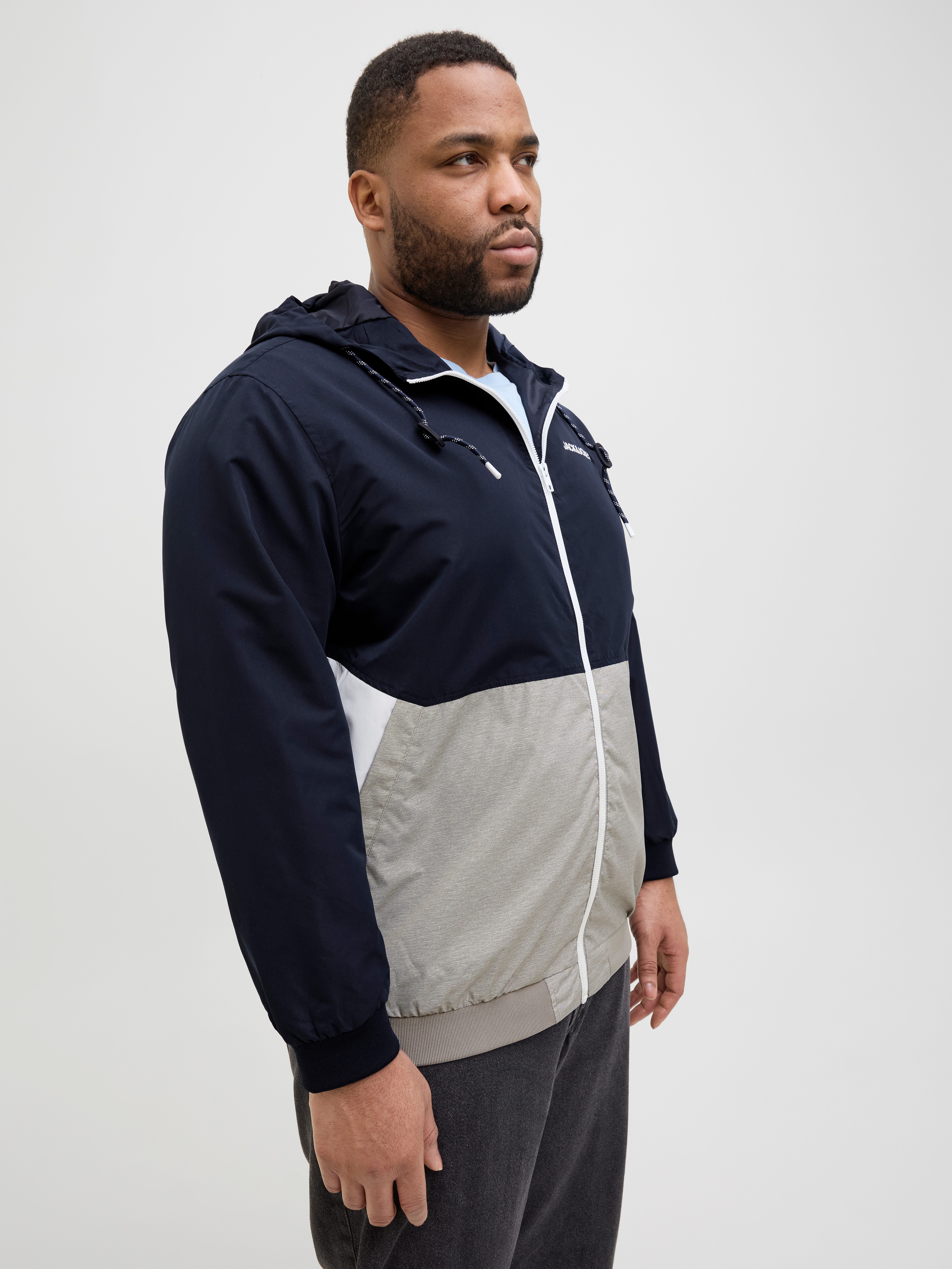 Jack & Jones PlusSize Bomberjack JJERUSH HOOD BOMBER NOOS PLS