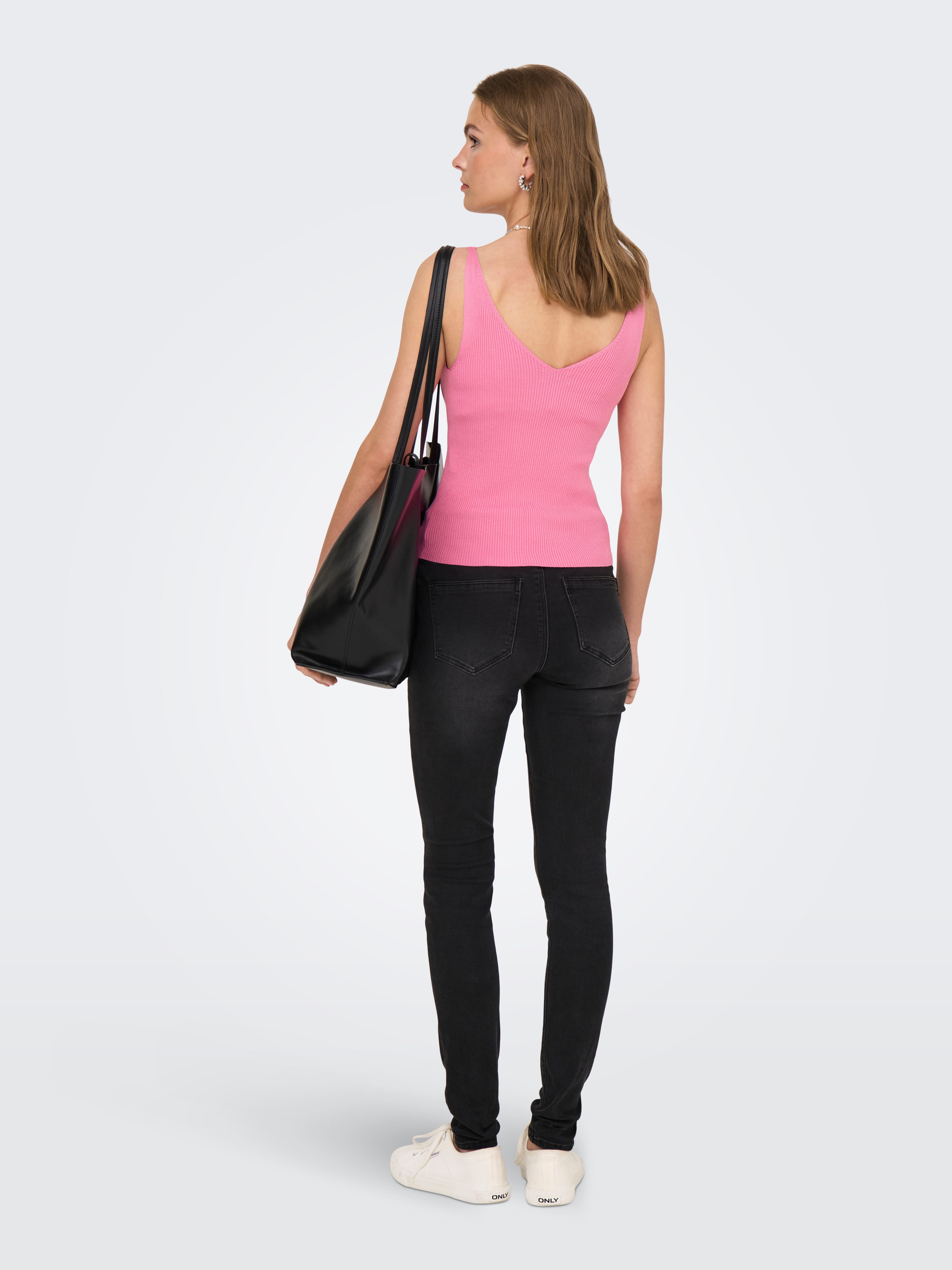 JDY Gebreide top JDYNANNA S/L TOP KNT NOOS