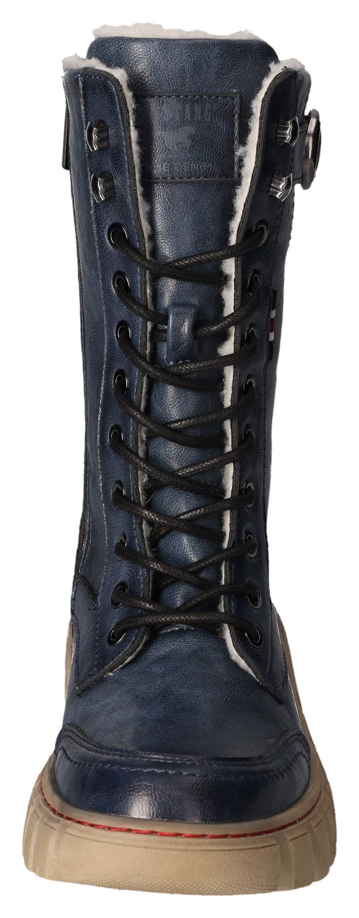 Mustang Shoes Winterlaarzen , veterschoenen, snowboots, profielzool met binnenrits