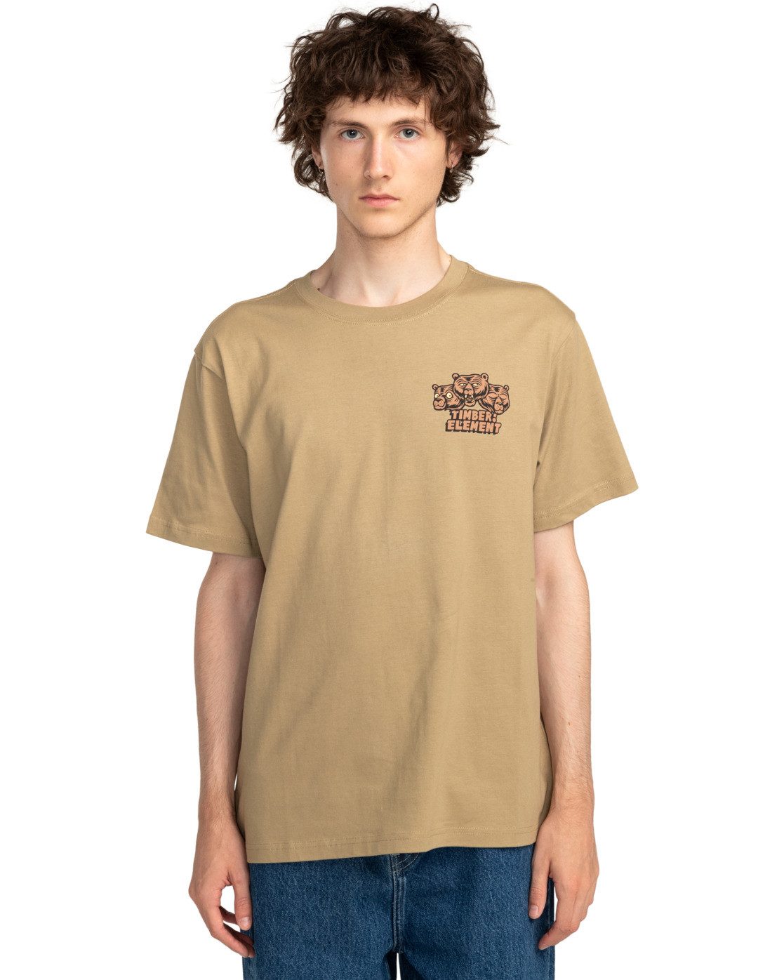Element T-shirt Bear With Me heren t-shirts maat XS groen