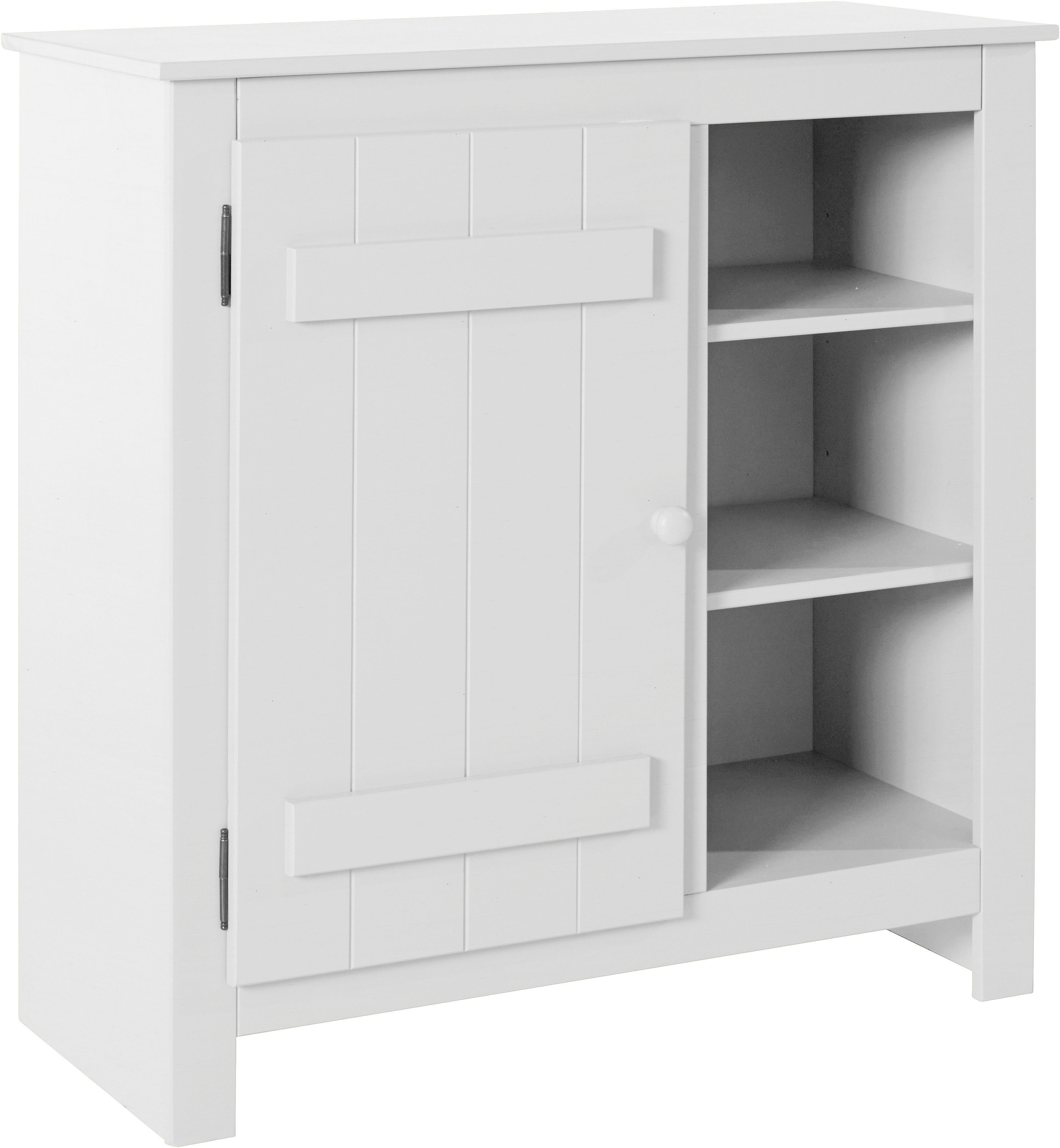 Home affaire Bergkast Bertram Massief hout, 4 verstelbare planken, magnetische sluiting, hoogte 90 cm