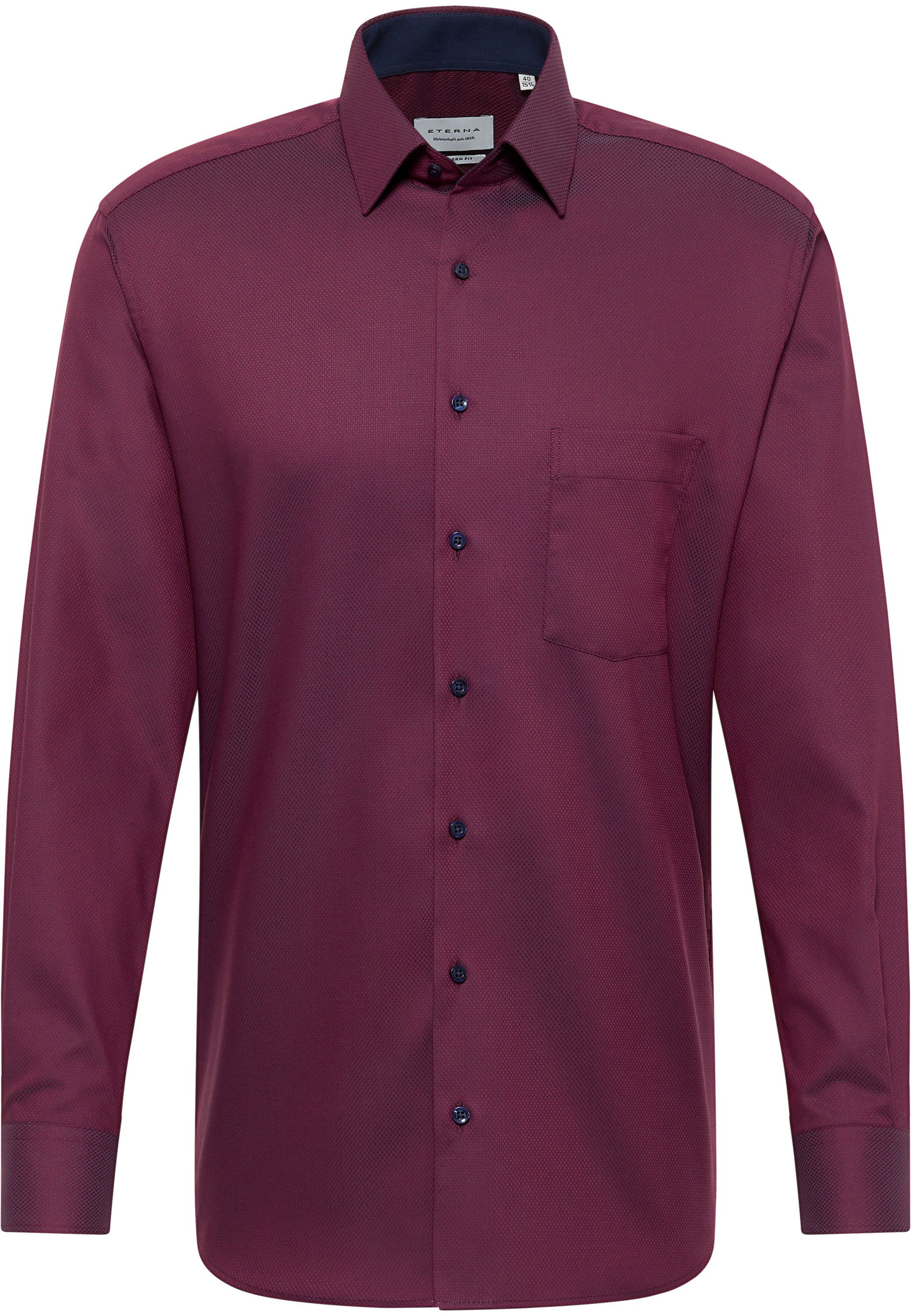 Eterna Overhemd met lange mouwen MODERN FIT NON IRON (strijkvrij)