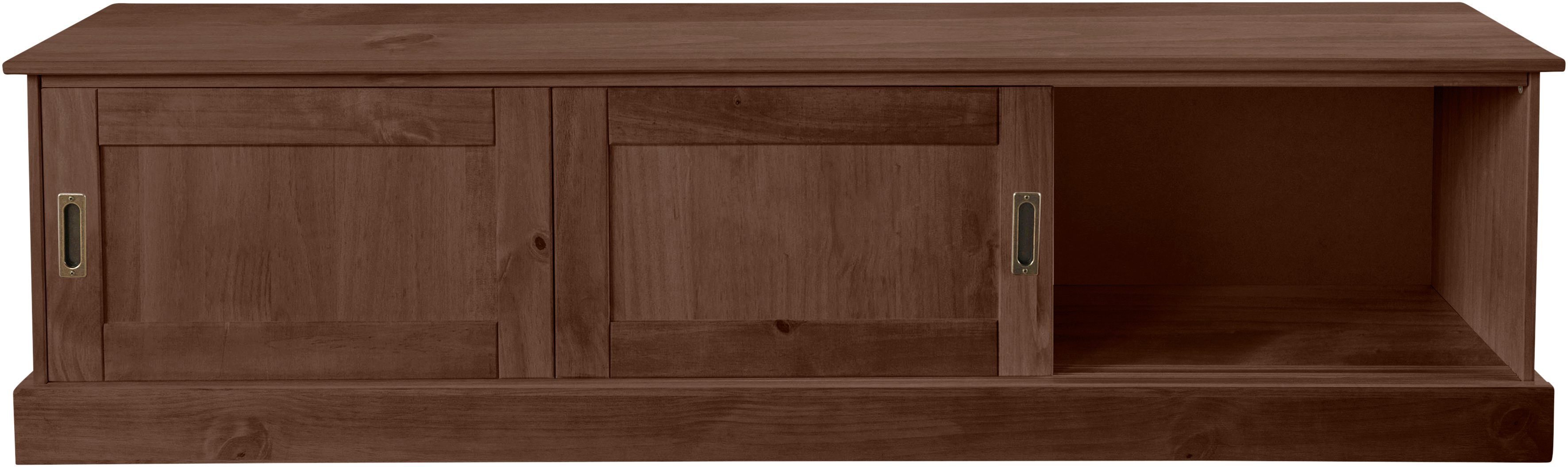 Home affaire Tv-meubel Schröder Commode met 3 schuifdeuren, van massief dennenhout
