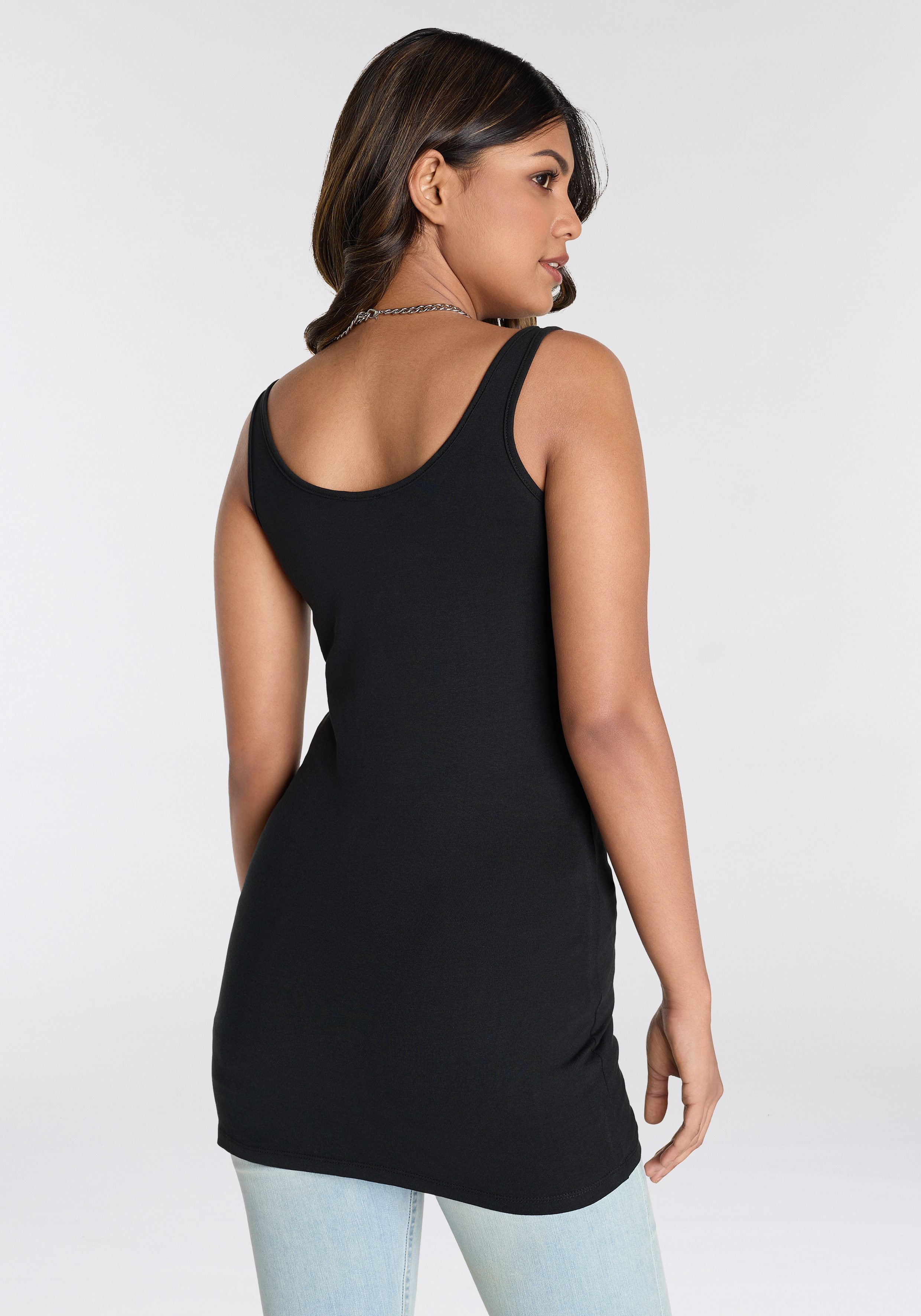 Laura Scott Lange top met stretchaandeel (set, 2-delig, 2 stuks)