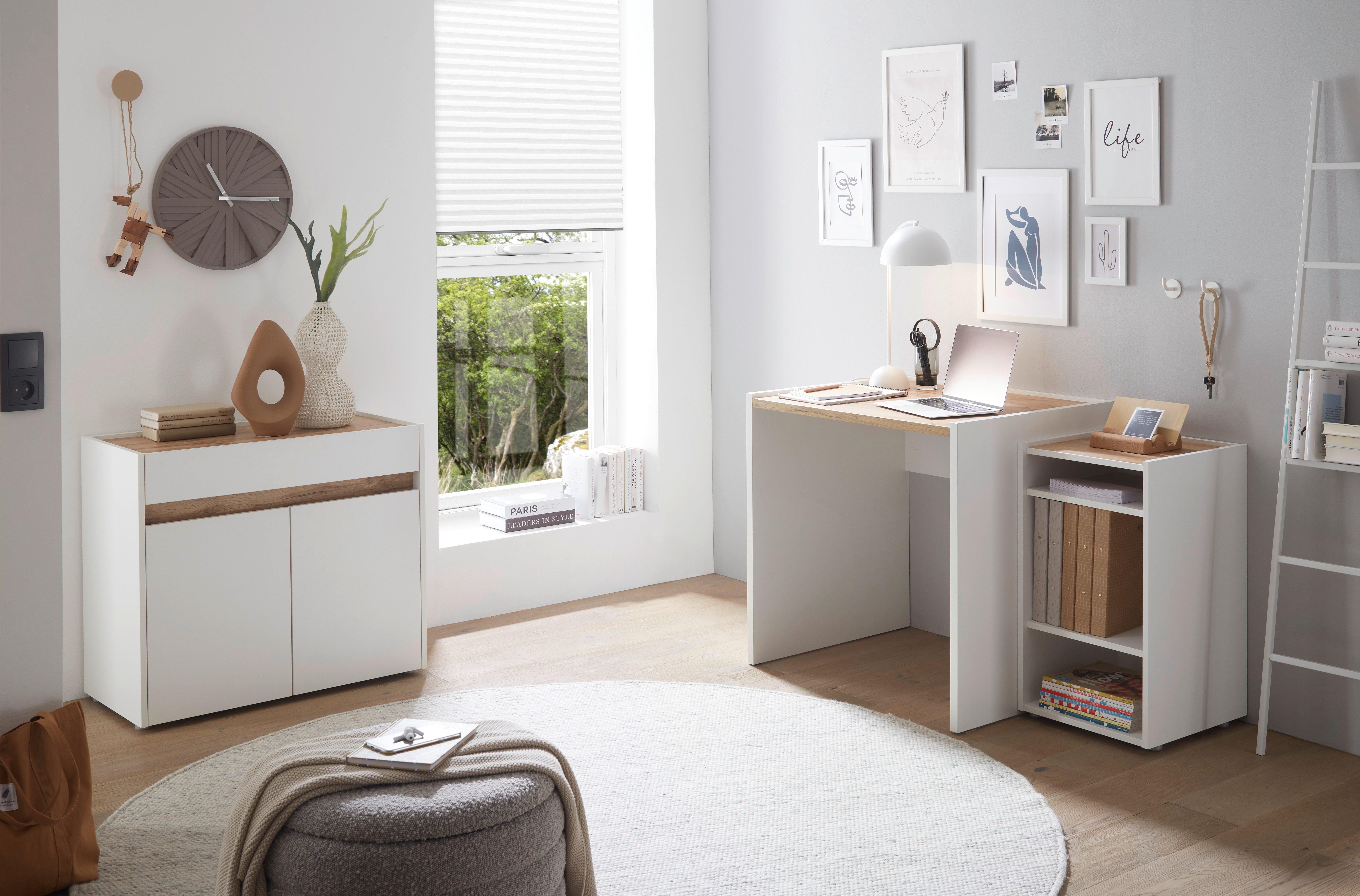 INOSIGN Bureau City/Giron moderne computertafel, gezellige thuiswerkplek, breedte 80 of 143 cm