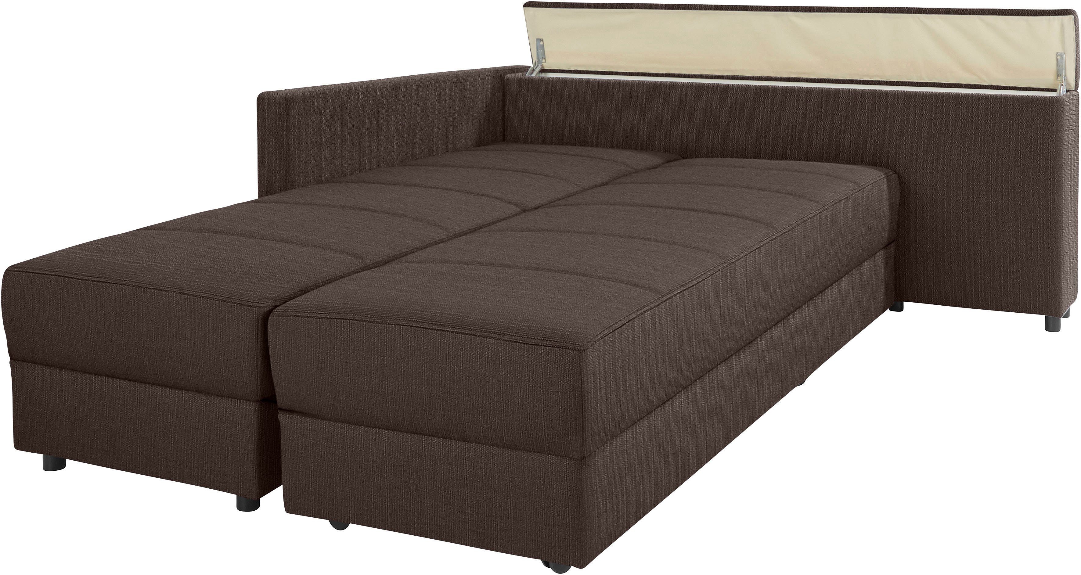 LOOKS BY WOLFGANG JOOP Hoekbank LooksIII L-vorm door draaifunctie tot bed verwisselbaar, inclusief opbergvak