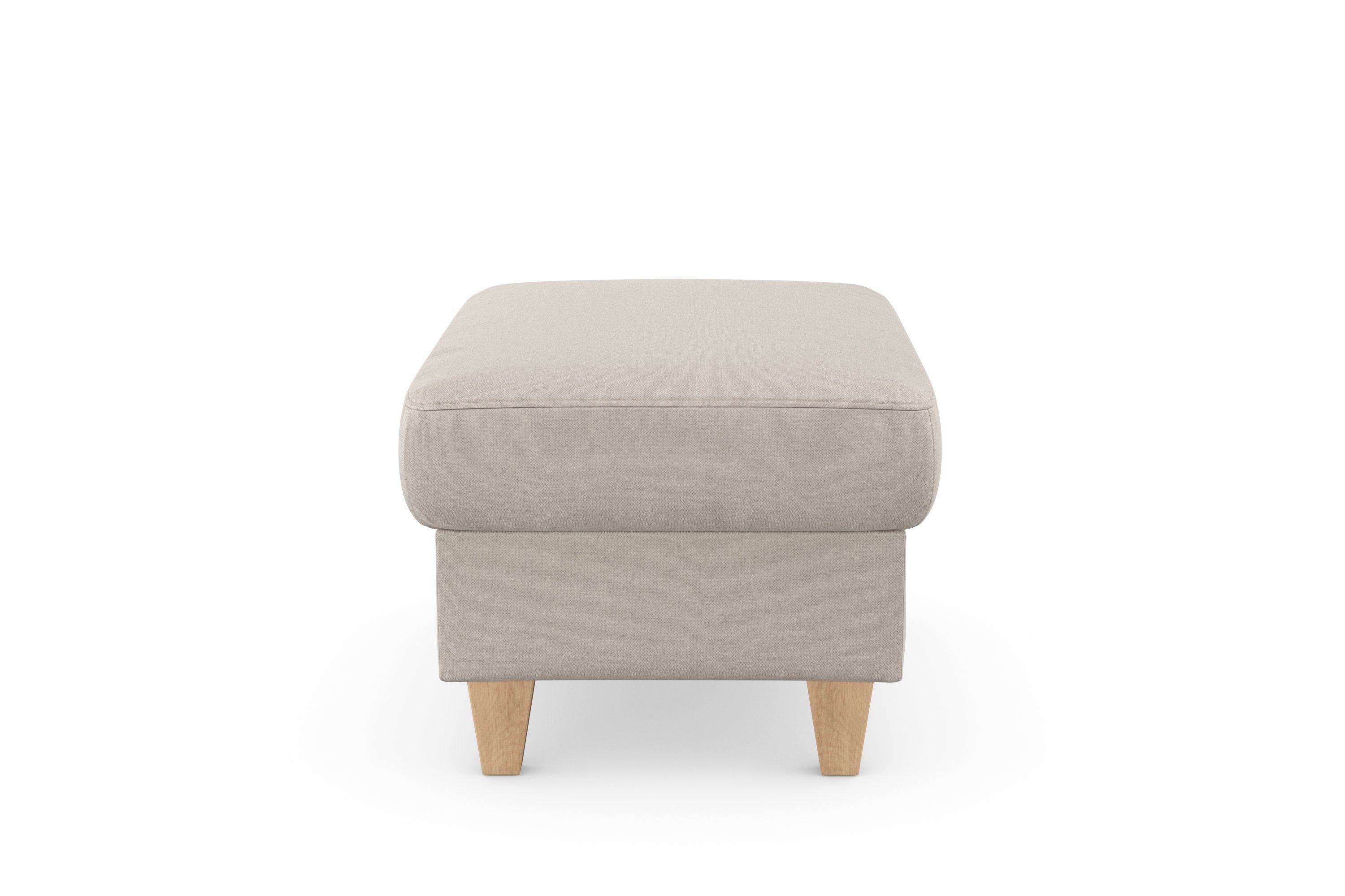 sit&more Hocker met bergruimte Farö met bergruimte en binnenvering en naturelkleurige poten