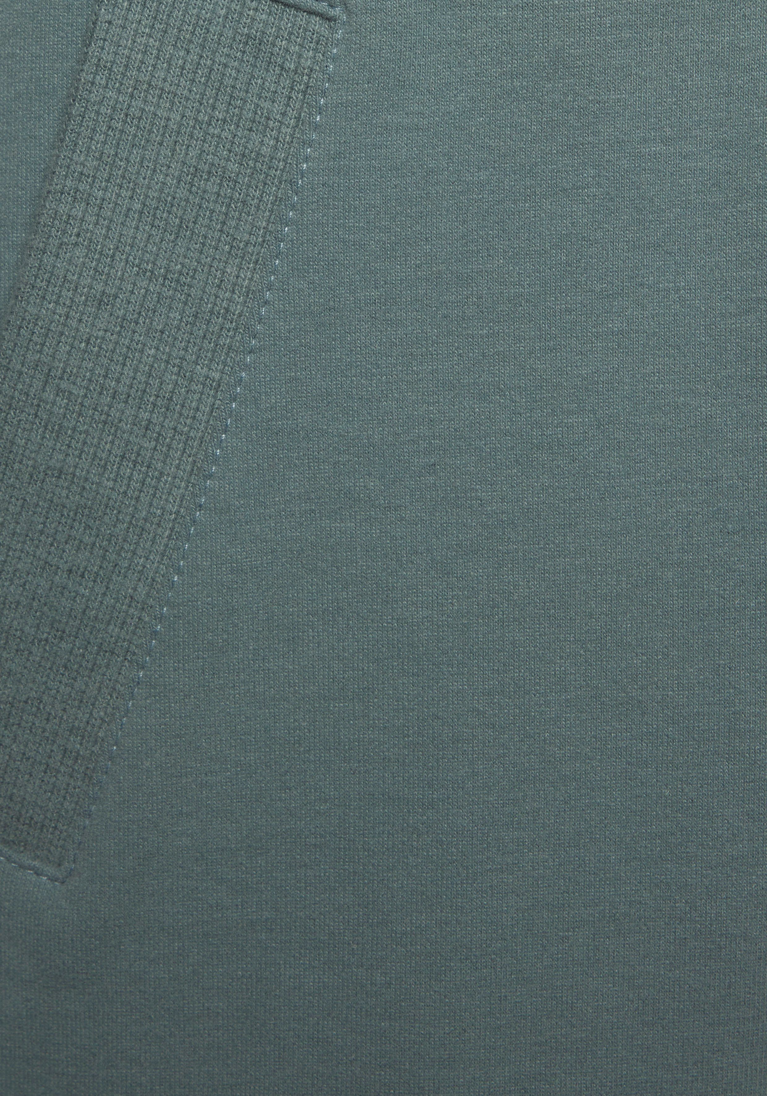 Elbsand Capuchonsweatvest Kelda met logo-stiksel op de capuchon, basic