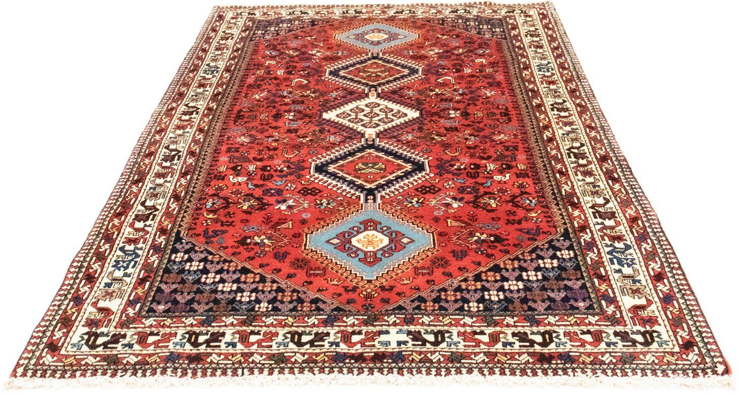 morgenland Wollen kleed Yalameh vloerkleed met de hand geknoopt rood handgeknoopt