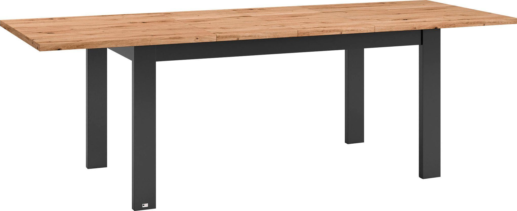 set one by Musterring Eettafel York Type 68, met uitschuifbare tafelblad, 3 kleuren, afmetingen 160-240 x 90 cm