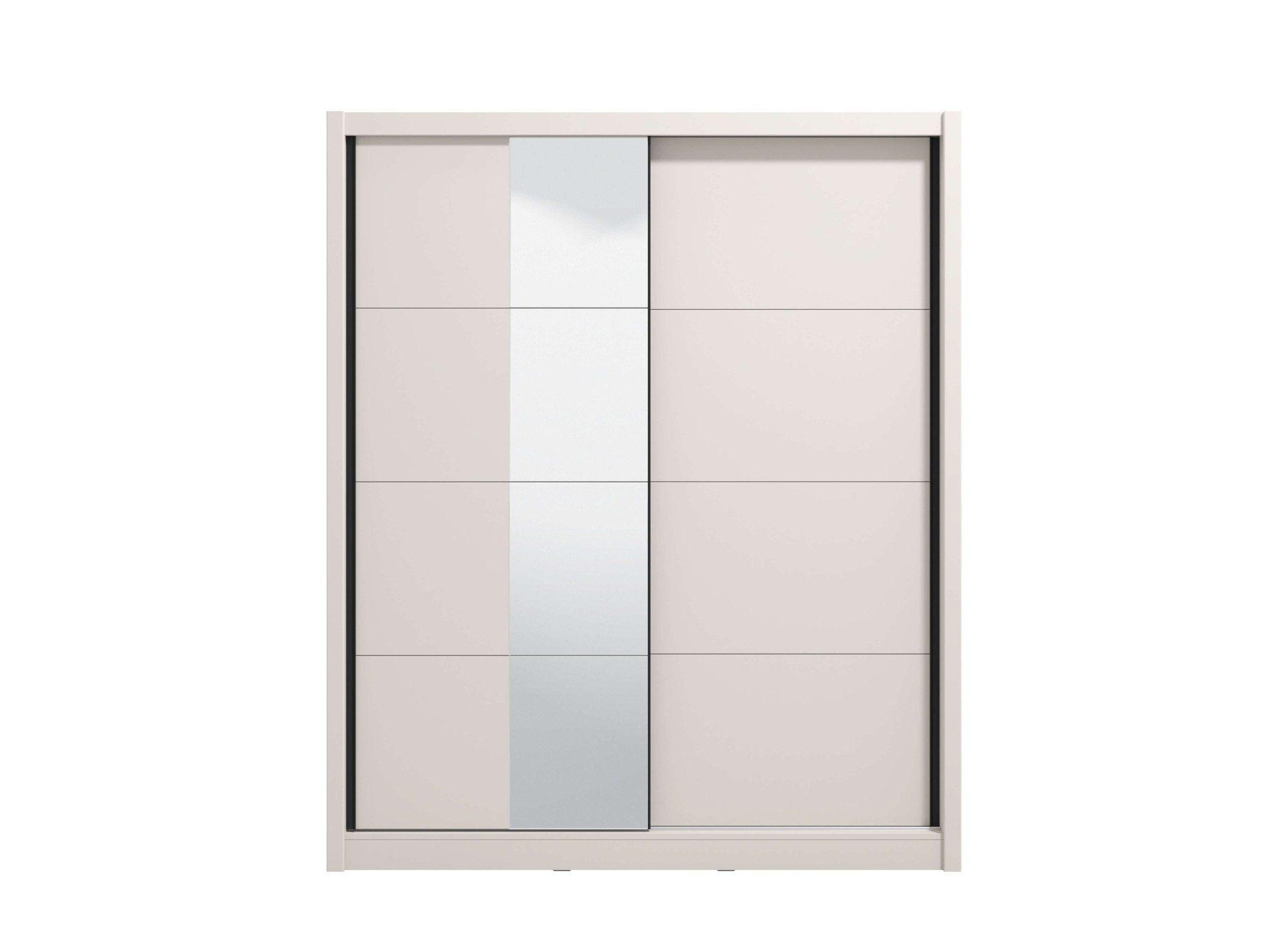 INOSIGN Schuifdeurkast Albi, slaapkamerkast, linnenkast in cashmere of wit Kledingkast met spiegel MET binneninrichting, FSC®-gecertificeerd