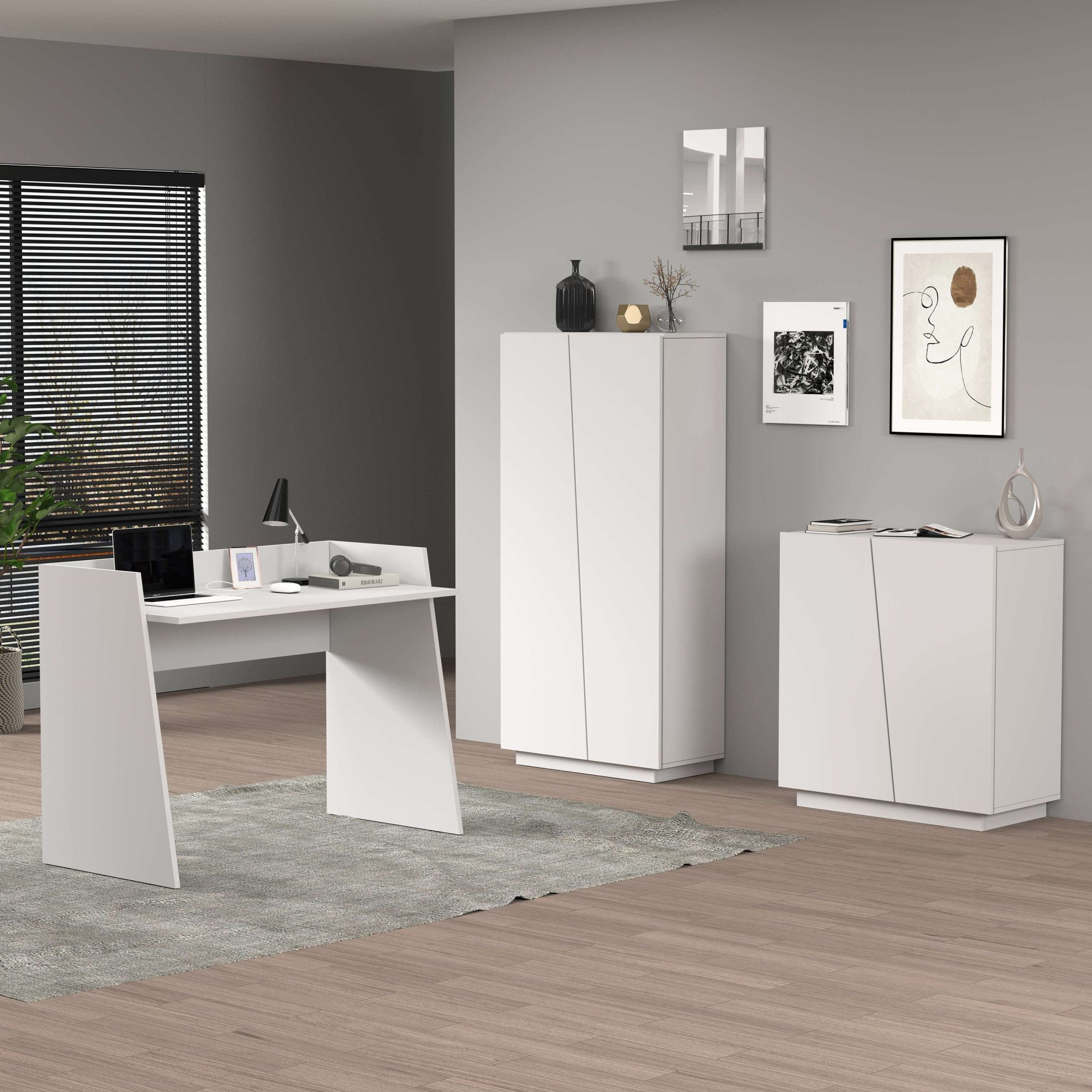 INOSIGN Bureau Vega, Bureau, kleine computertisch, bureautafel voor kantoor (1 stuk)