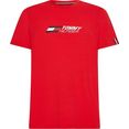 tommy sport t-shirt essentials big logo rood