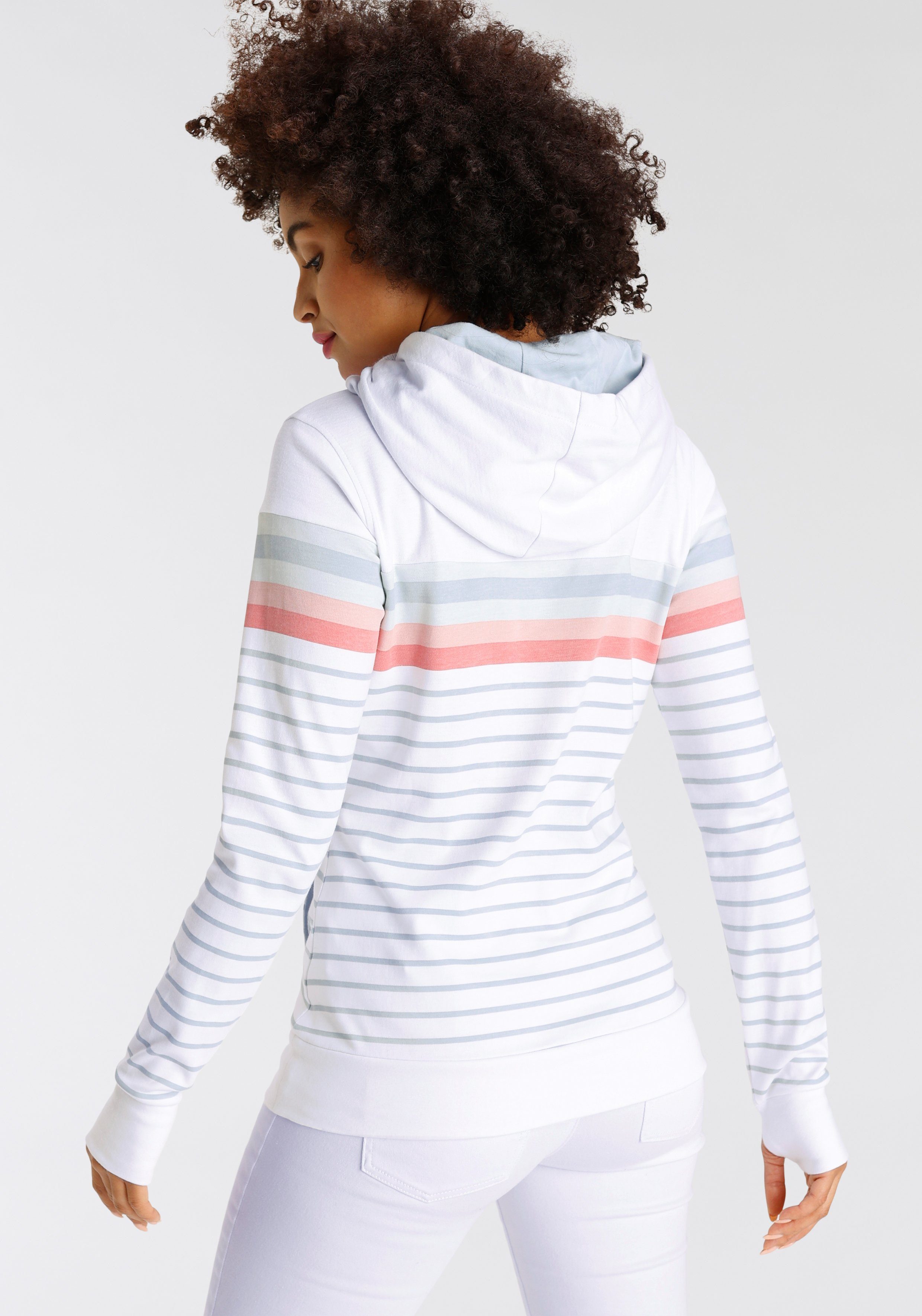 KangaROOS Hoodie Lange mouwen met duimgaten, comfortabel gesneden en heupbedekkend