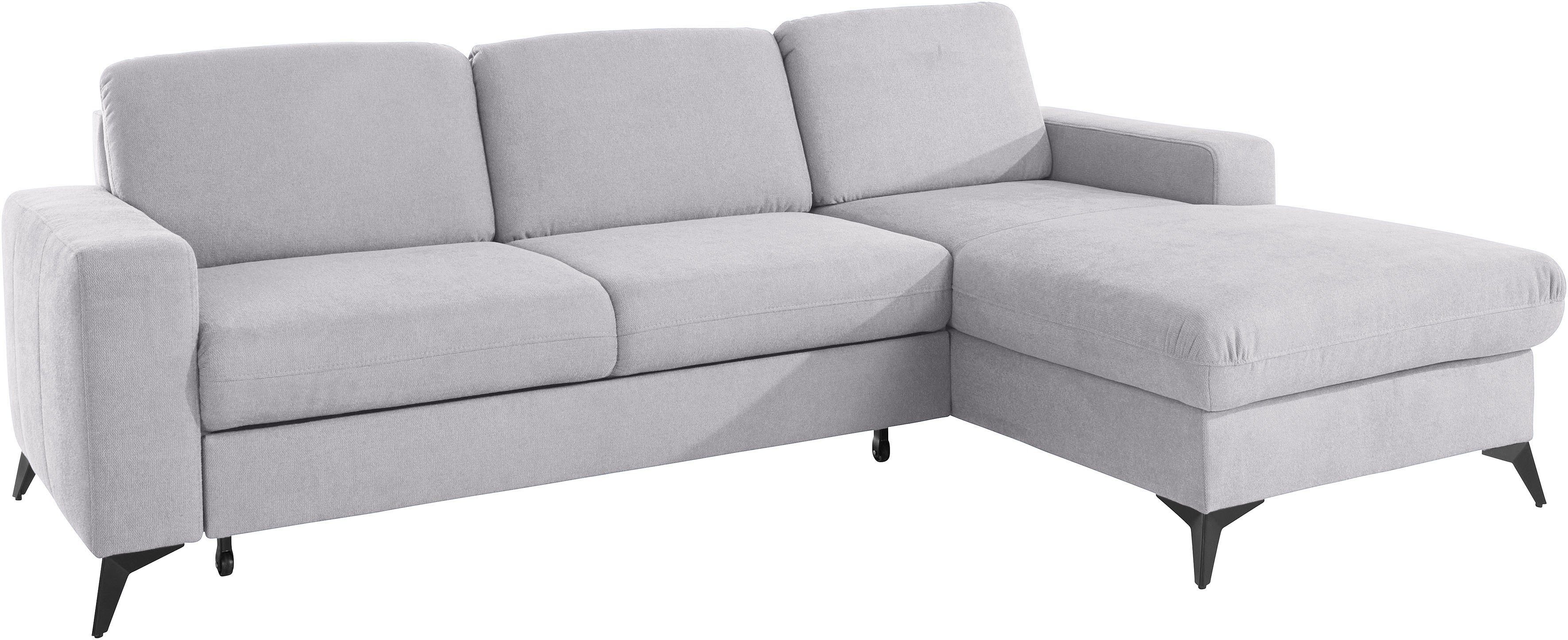 Places of Style Hoekbank Lolland L-vorm Naar keuze met slaapfunctie en bedkist, binnenvering