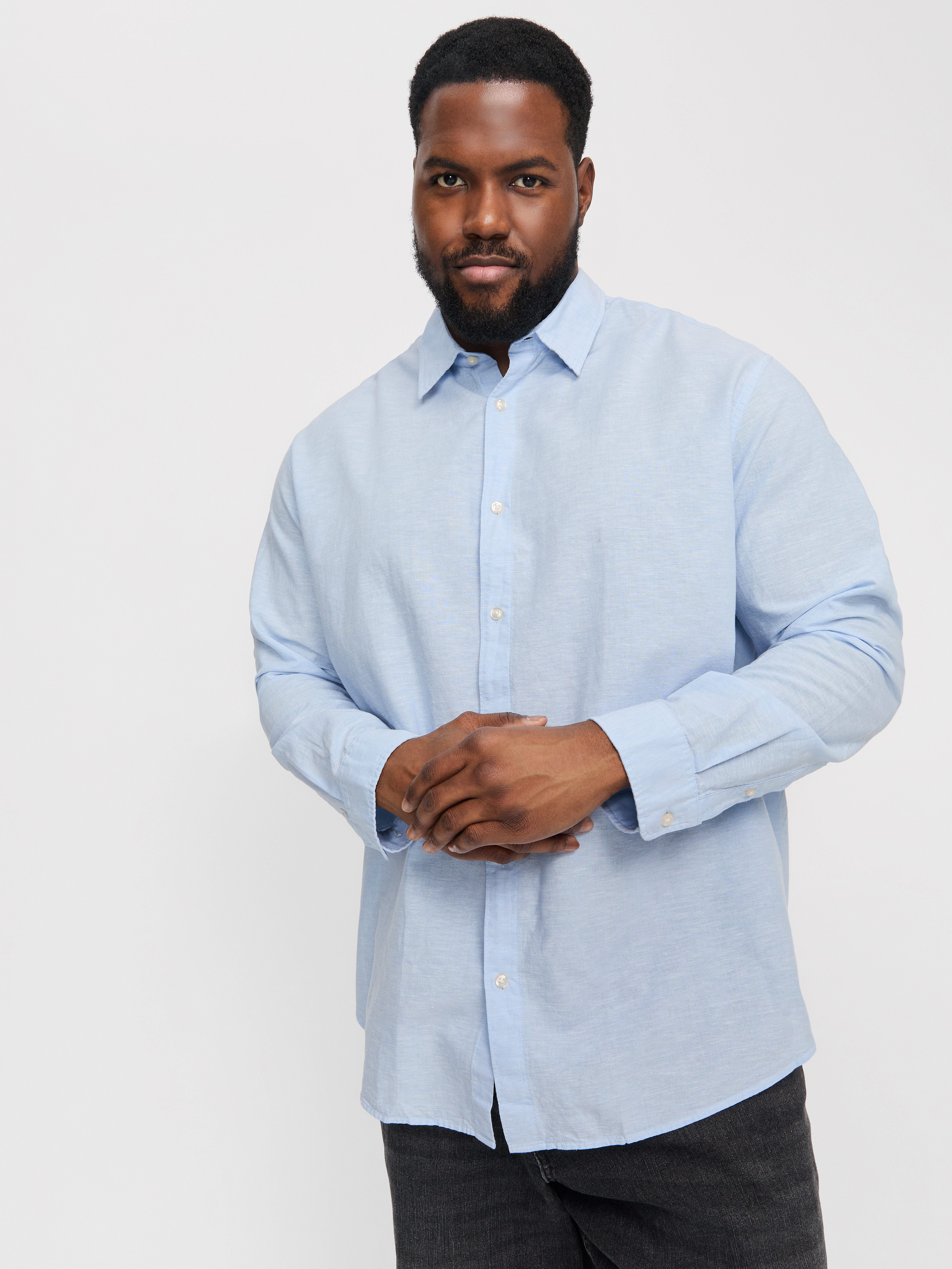 Jack & Jones PlusSize Overhemd met lange mouwen JJEBREEZE SHIRT LS SN PLS