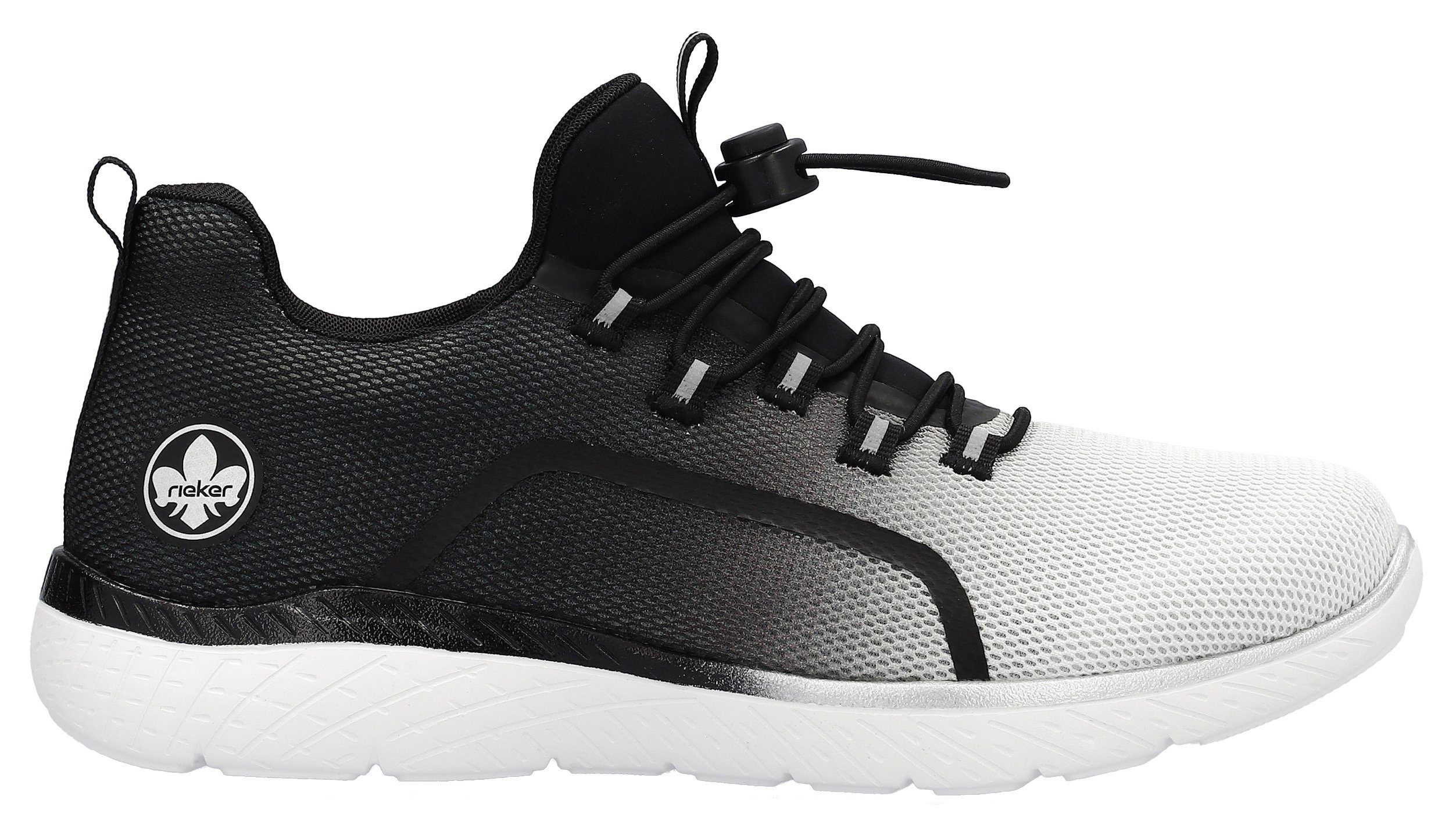Rieker Slip-on sneakers Slipper, vrijetijdsschoen met trendy kleurverloop