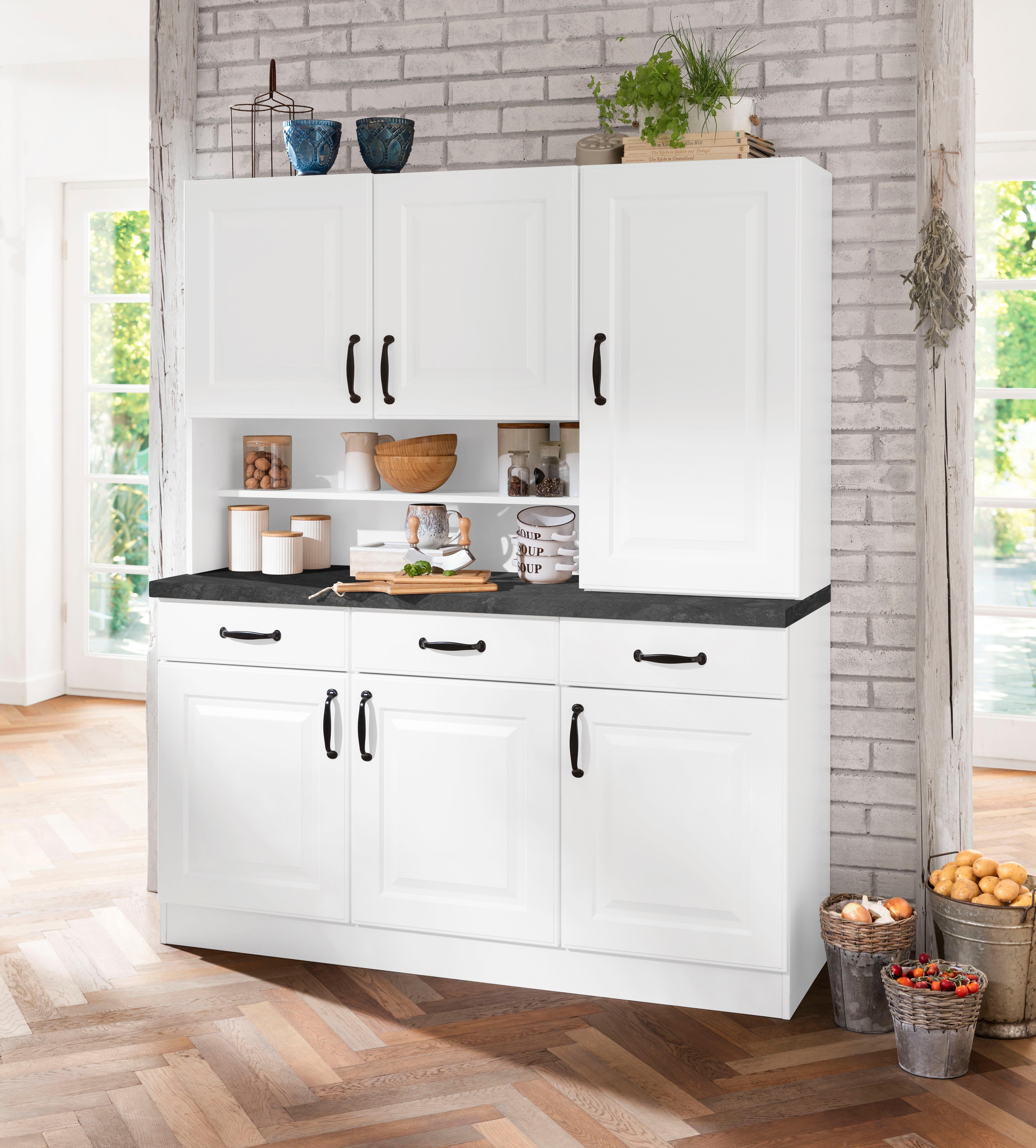 wiho Küchen Keukenbuffet Erla 150 cm breed met vakkenfront