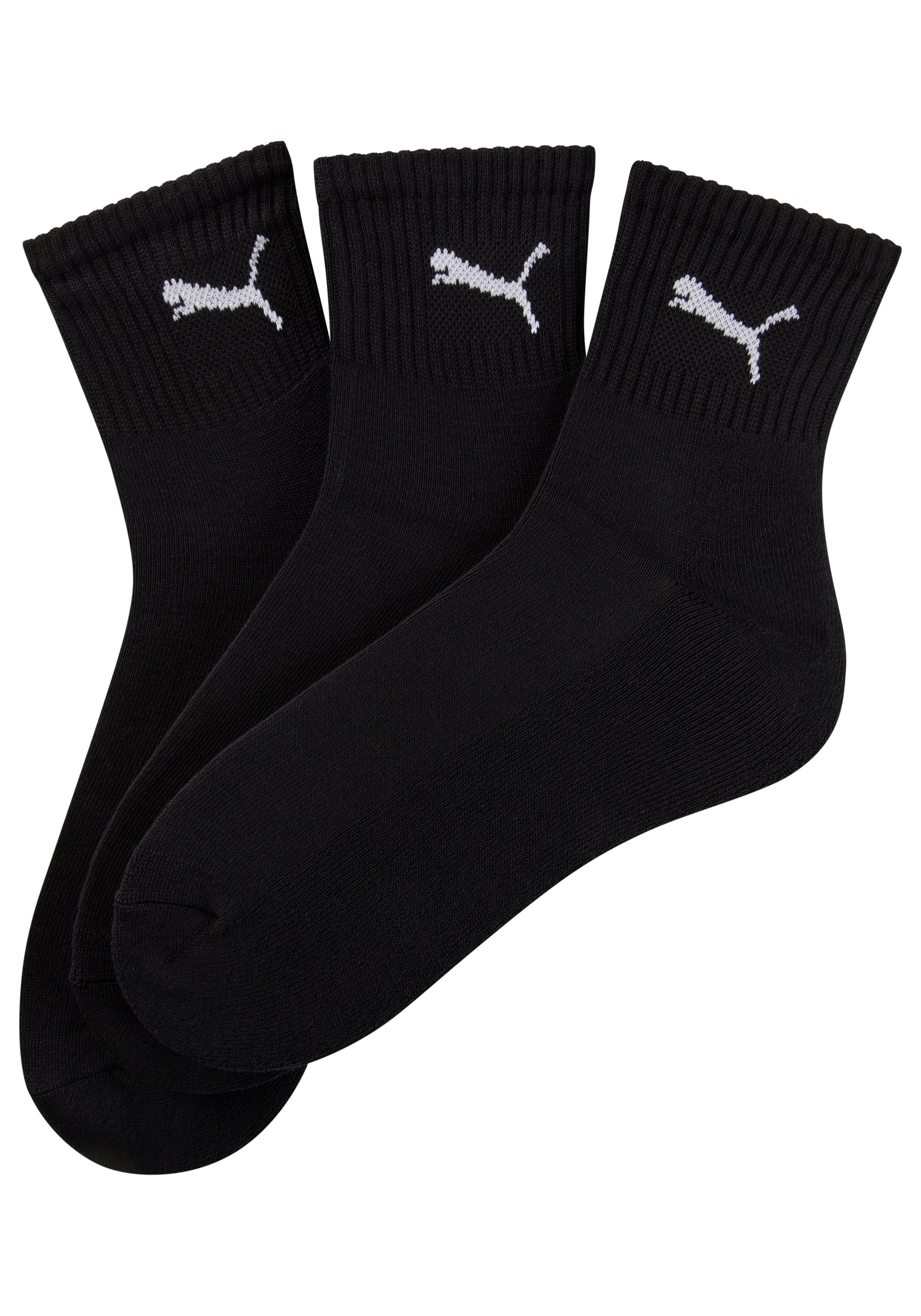 PUMA Sportsokken Short crew Gevoerde frotté-zool, ademend (3 paar)