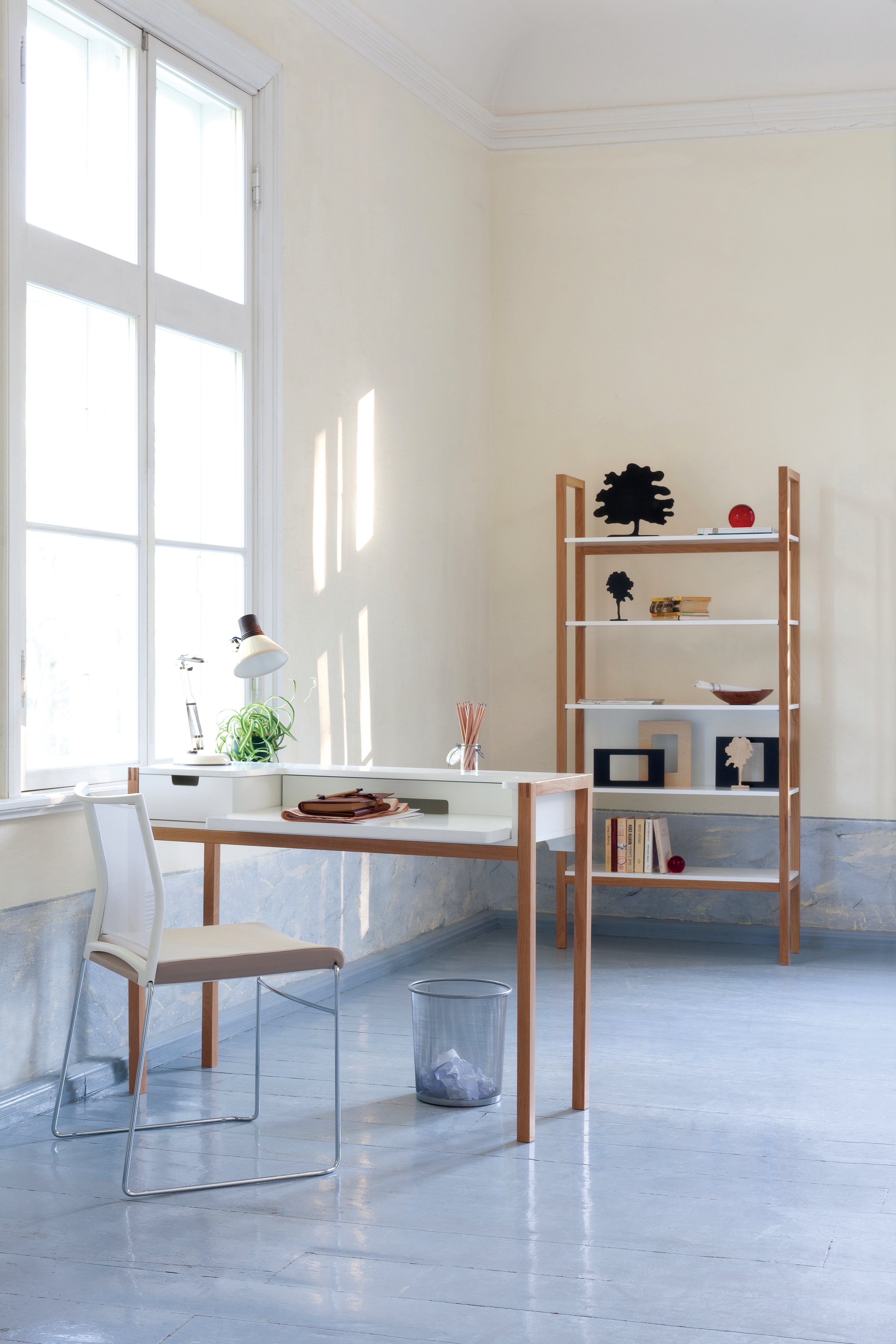 Woodman Bureau Farringdon scandinavisch design, thuiskantoor, praktisch uittrekbaar